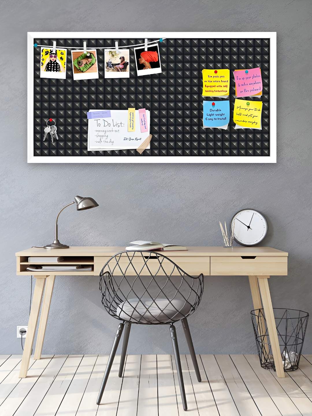 

ArtzFolio Wooden Notice Pin Board, Multi
