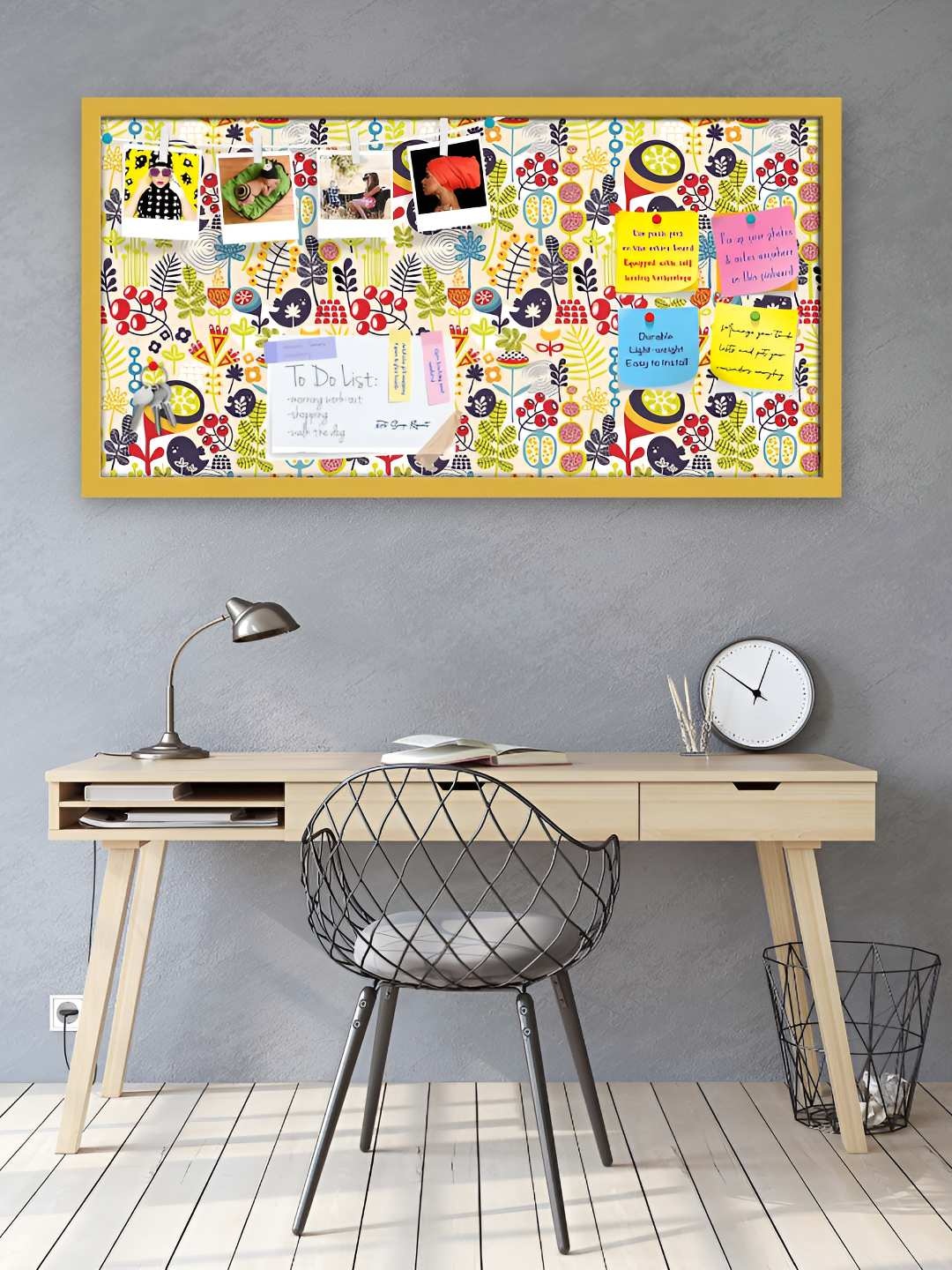 

ArtzFolio Wooden Notice Pin Board, Multi