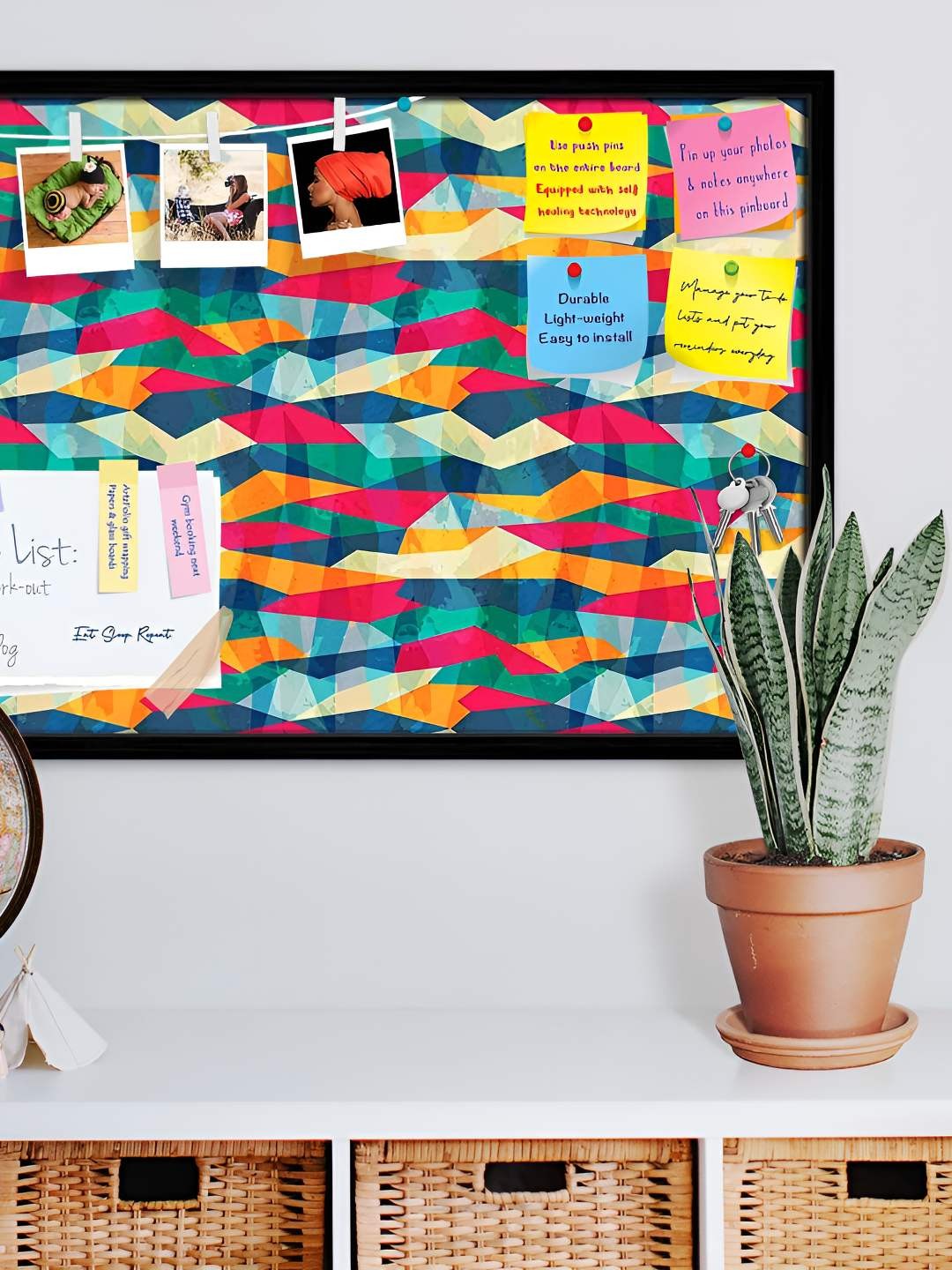 

ArtzFolio Wooden Notice Pin Board, Multi