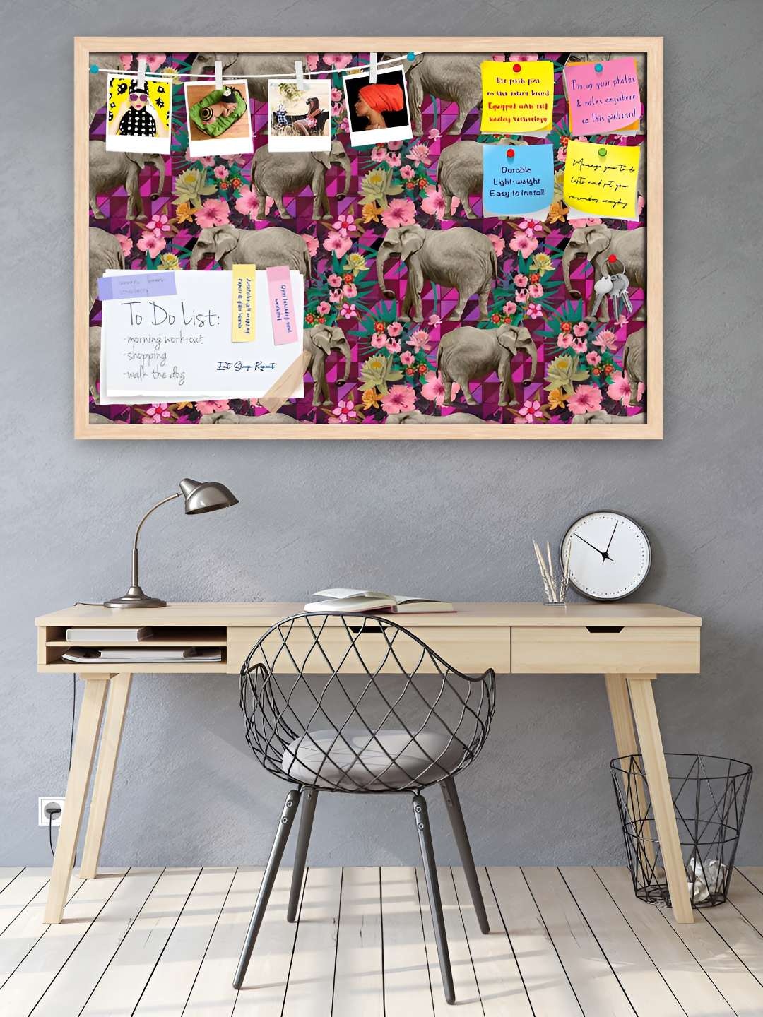 

ArtzFolio Wooden Notice Pin Board, Multi