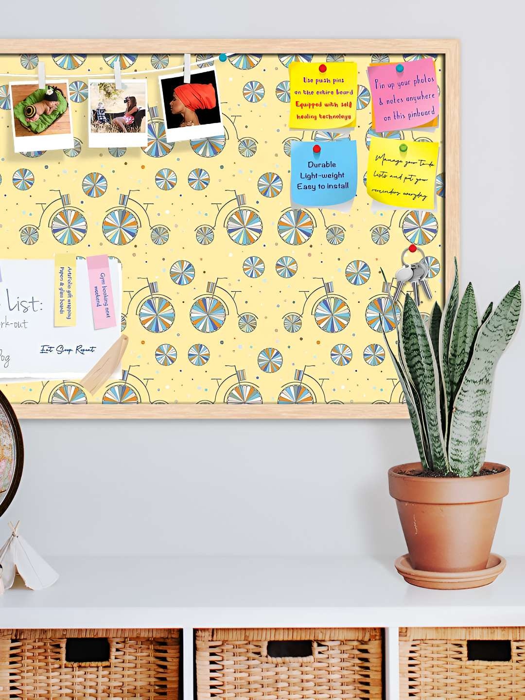 

ArtzFolio Wooden Notice Pin Board, Multi