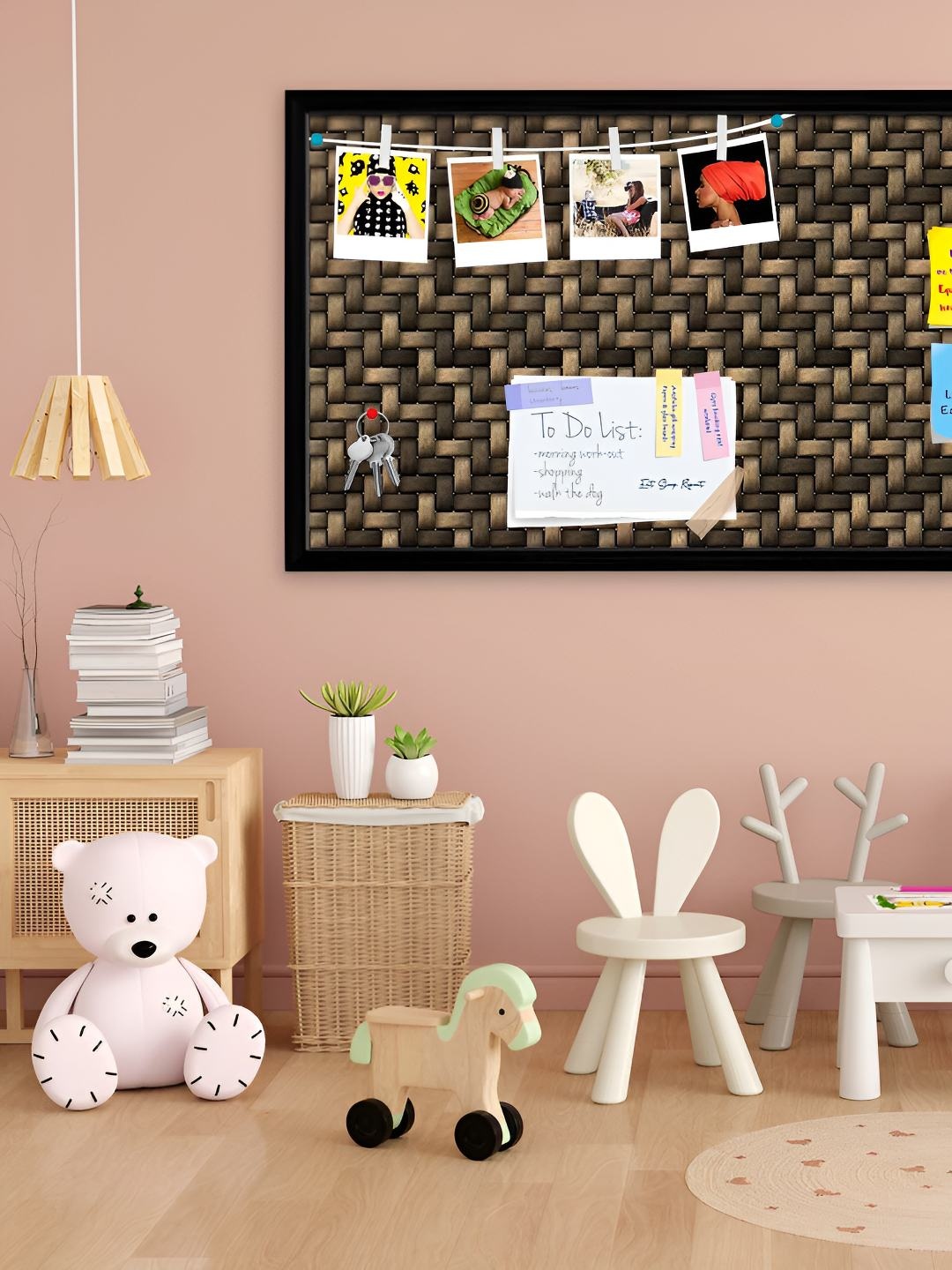 

ArtzFolio Wooden Notice Pin Board, Multi