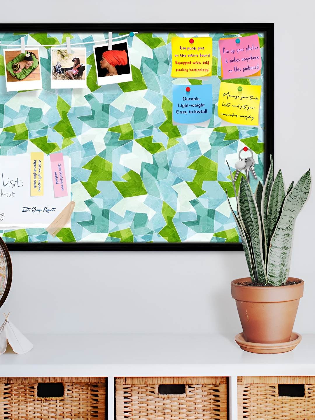 

ArtzFolio Wooden Notice Pin Board, Multi