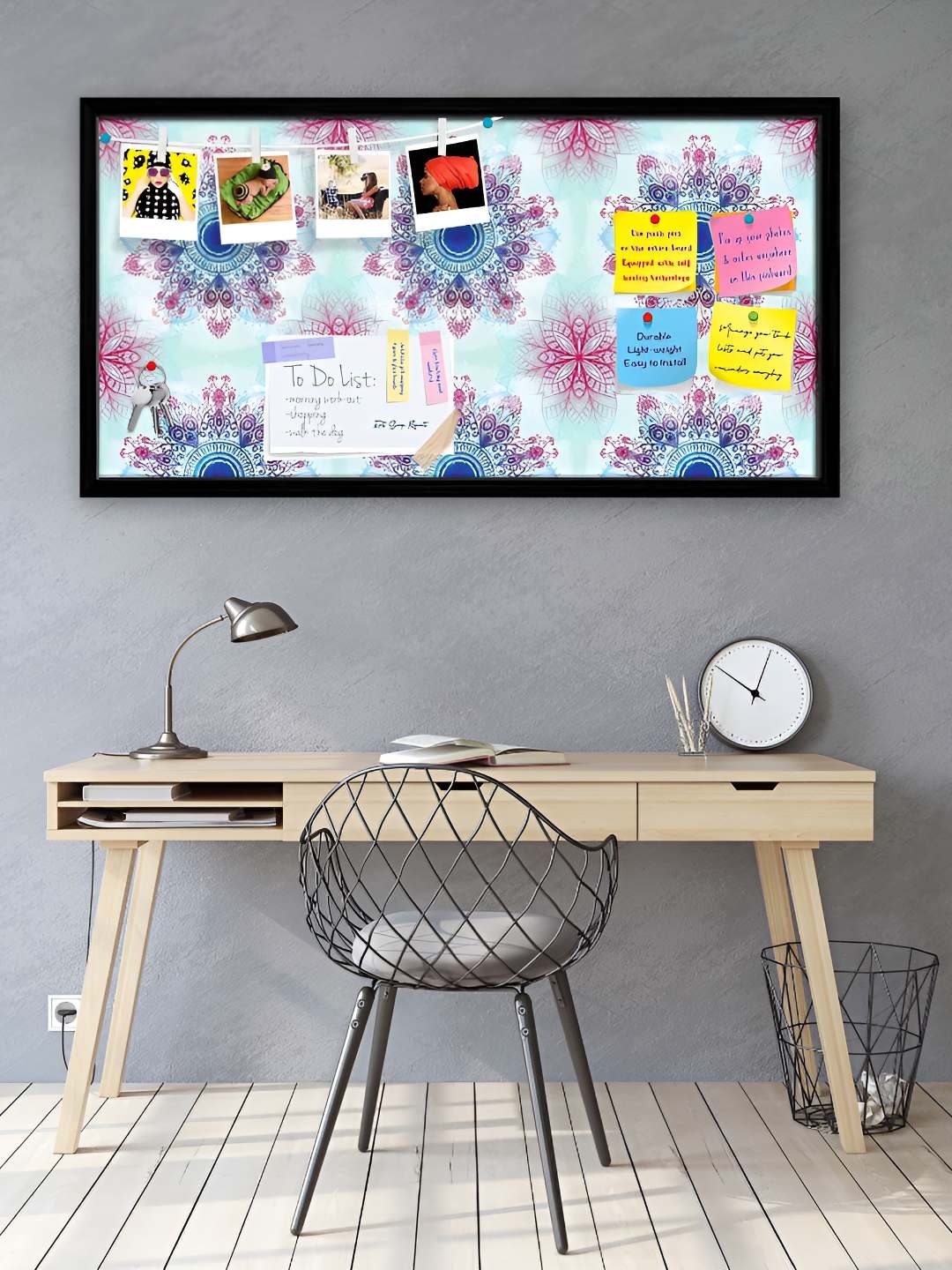 

ArtzFolio Wooden Notice Pin Board, Multi