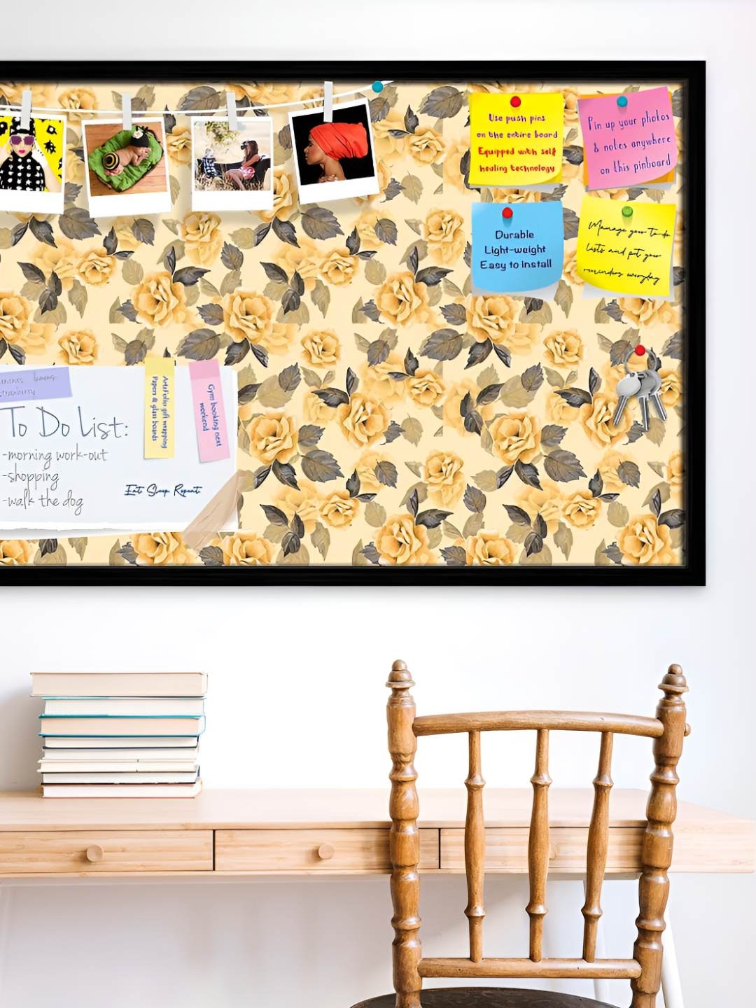 

ArtzFolio Wooden Notice Pin Board, Multi