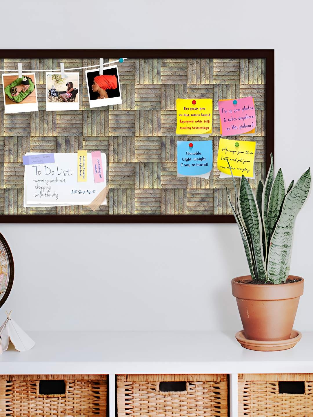 

ArtzFolio Wooden Notice Pin Board, Multi