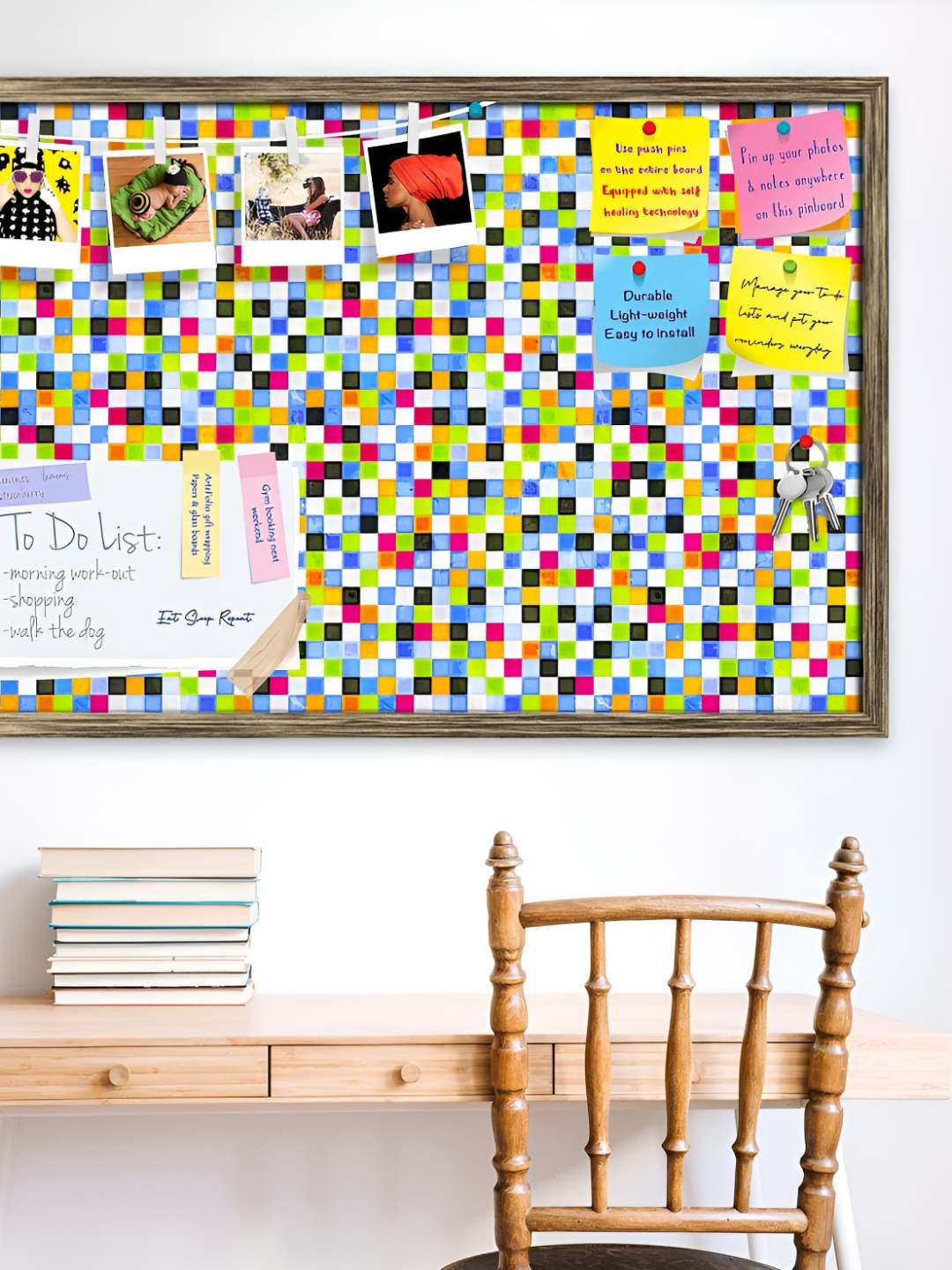 

ArtzFolio Wooden Notice Pin Board, Multi