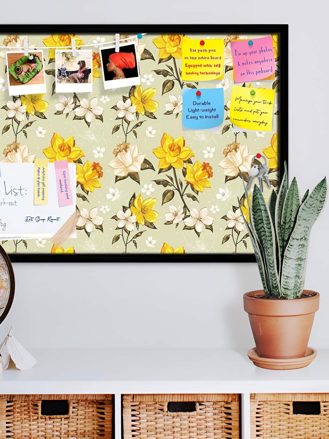 

ArtzFolio Wooden Notice Pin Board, Multi