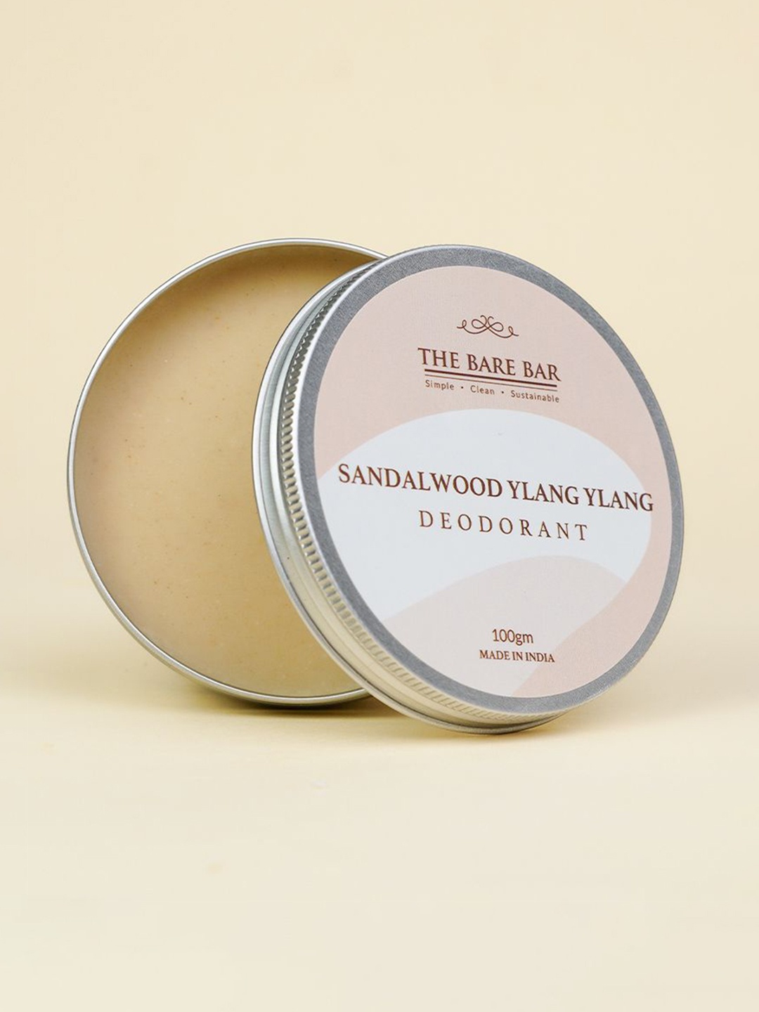 

The Bare Bar Sandalwood Ylang Ylang Deodorant - 100 g, Cream