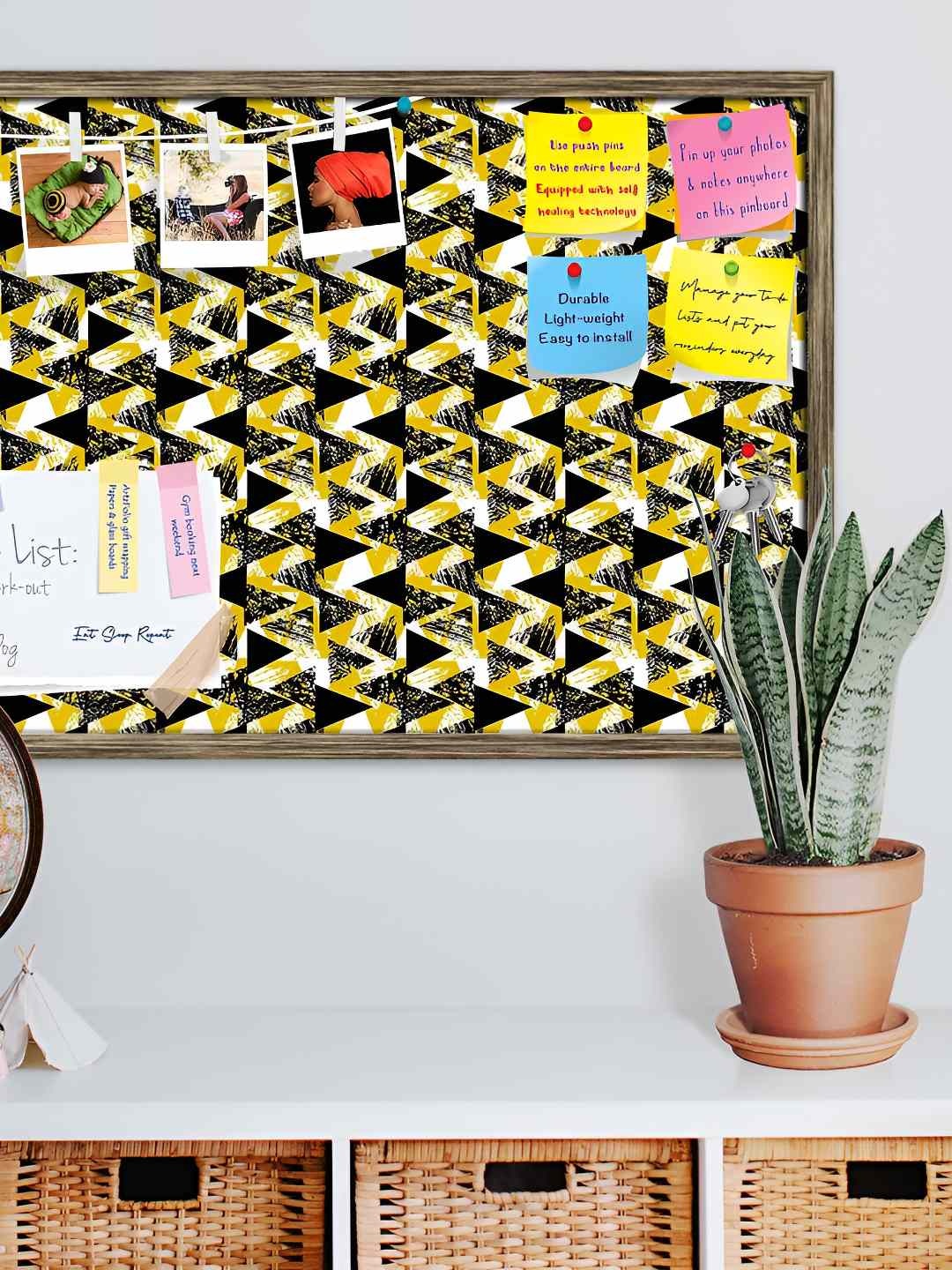 

ArtzFolio Wooden Notice Pin Board, Multi