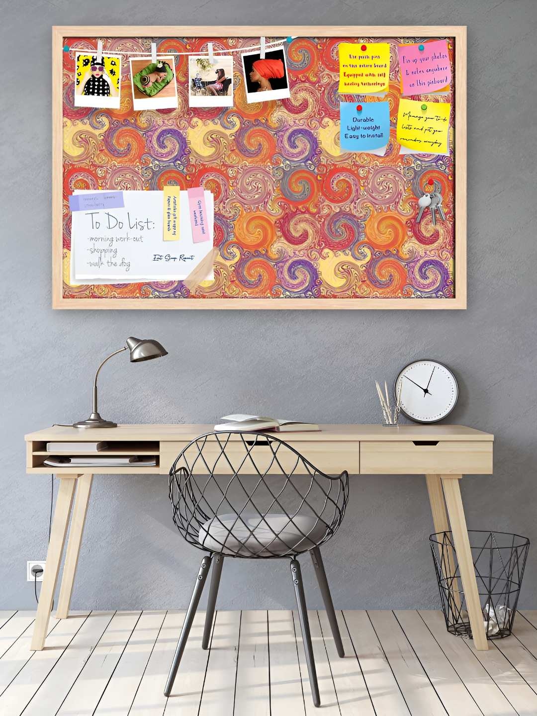 

ArtzFolio Wooden Notice Pin Board, Multi