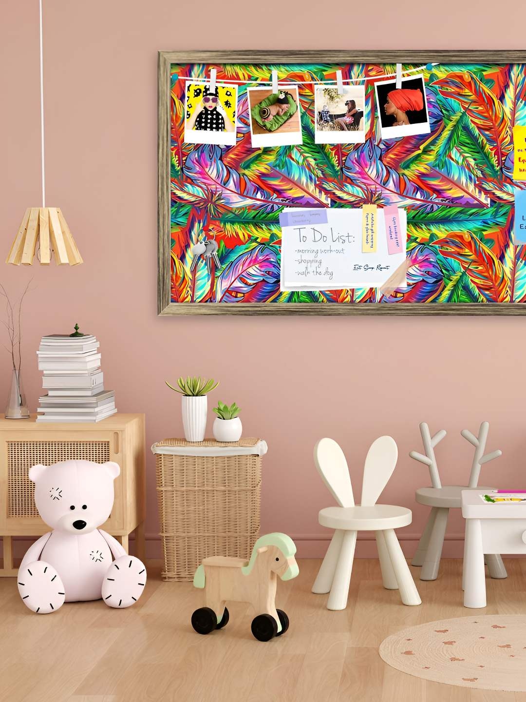 

ArtzFolio Wooden Notice Pin Board, Multi