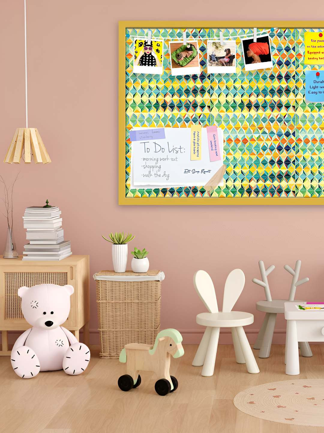 

ArtzFolio Wooden Notice Pin Board, Multi