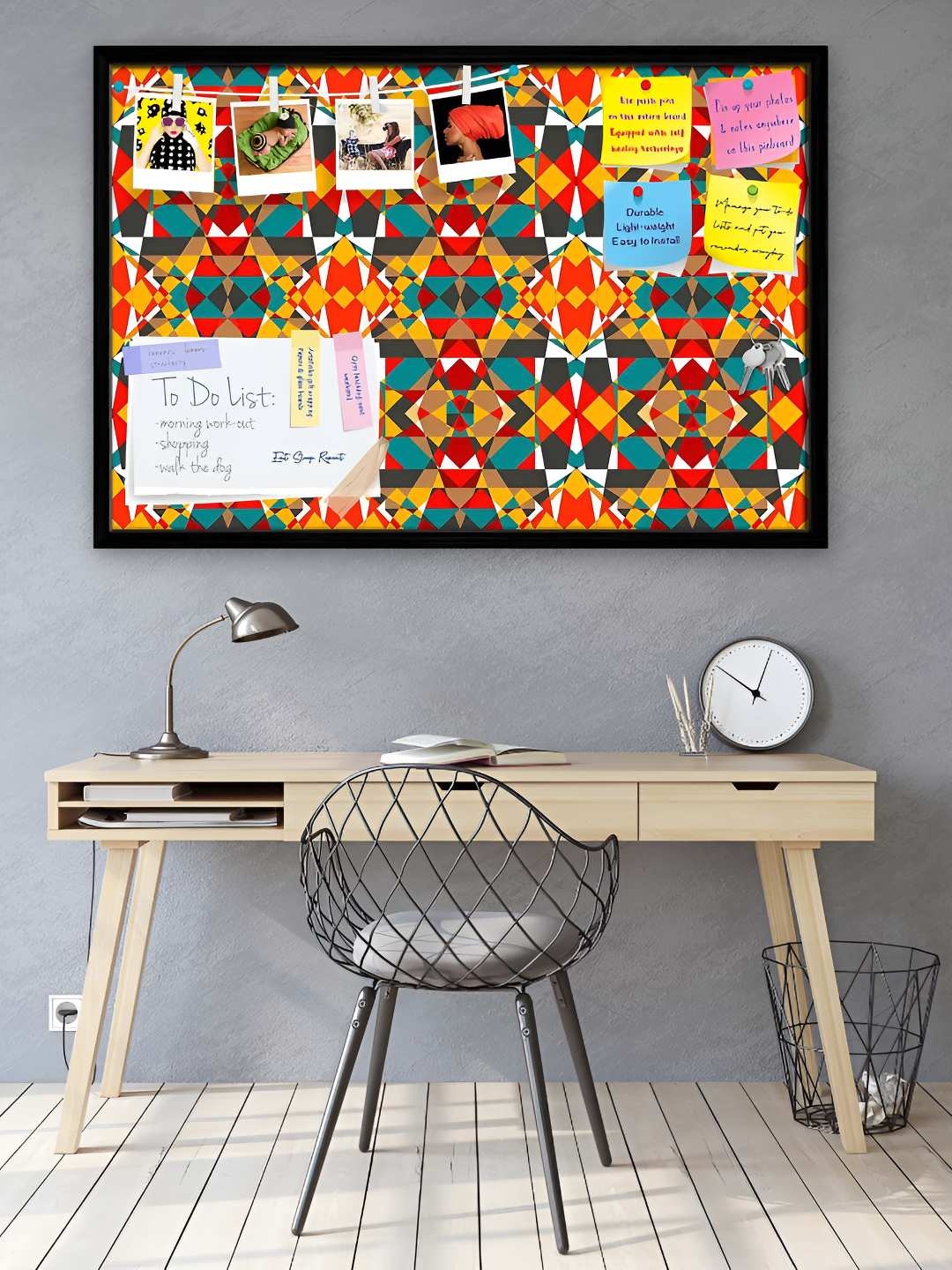 

ArtzFolio Wooden Notice Pin Board, Multi