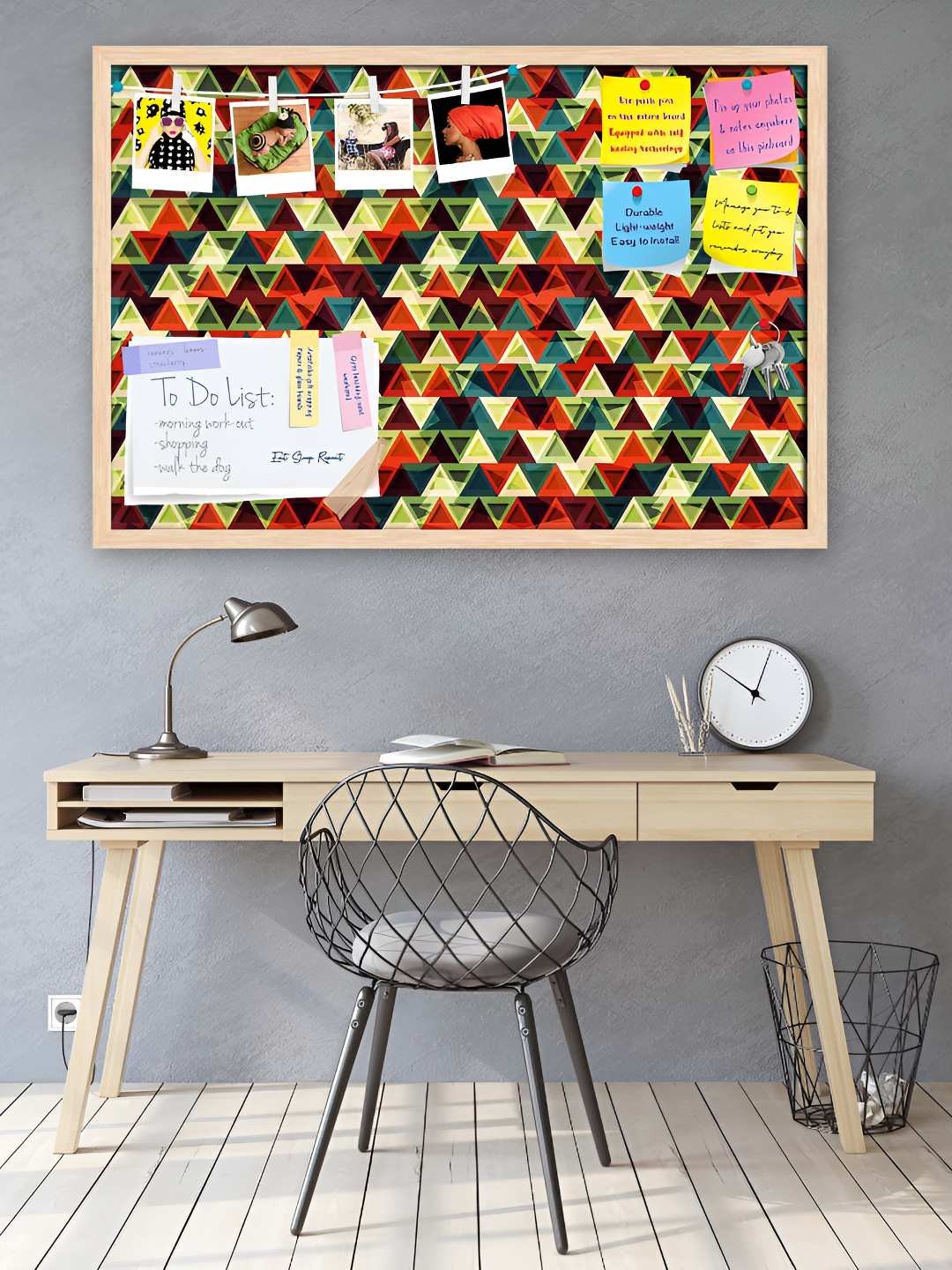 

ArtzFolio Wooden Notice Pin Board, Multi