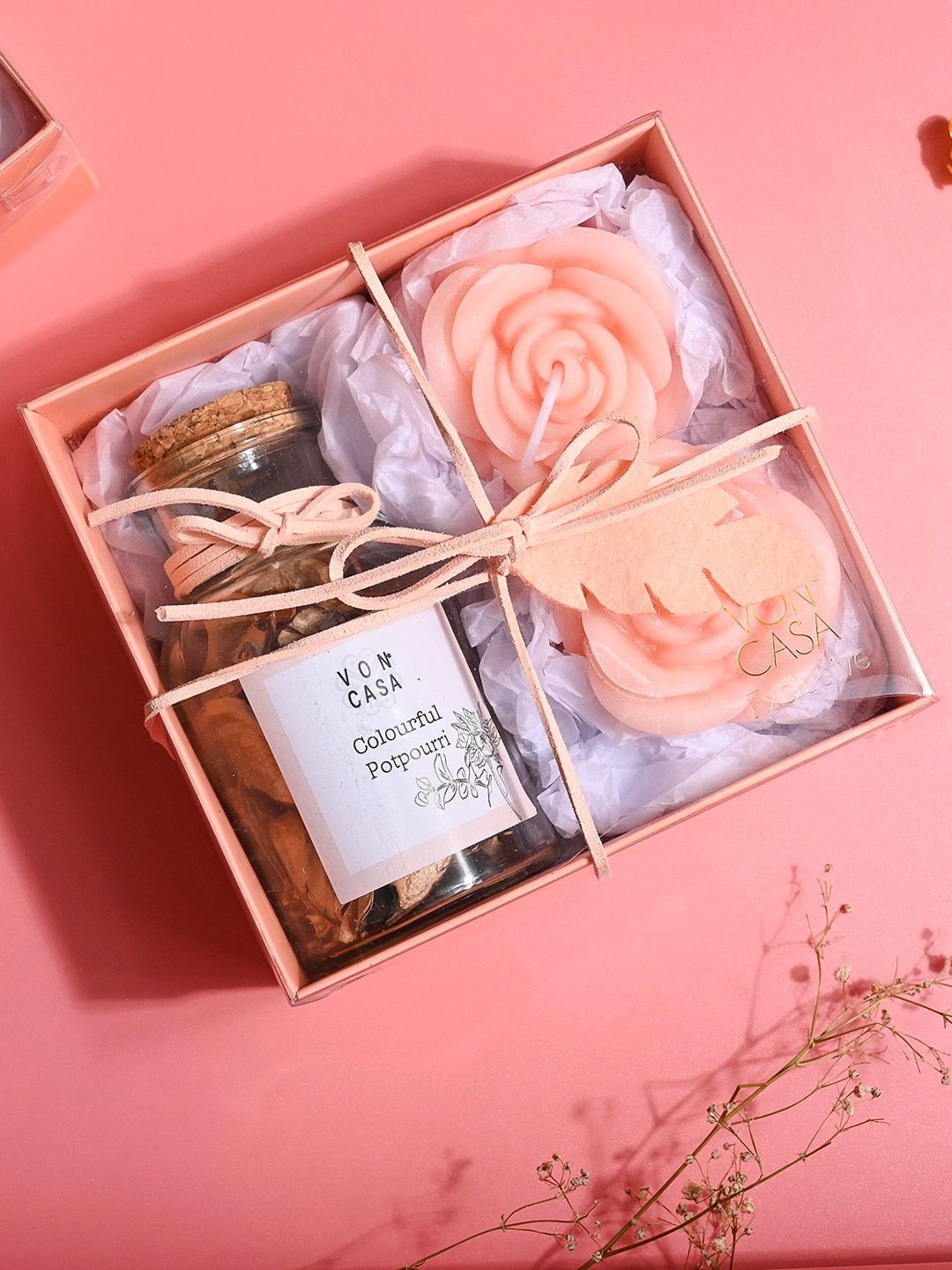 

MARKET99 Orange 3 Pieces Scented Wax Candle