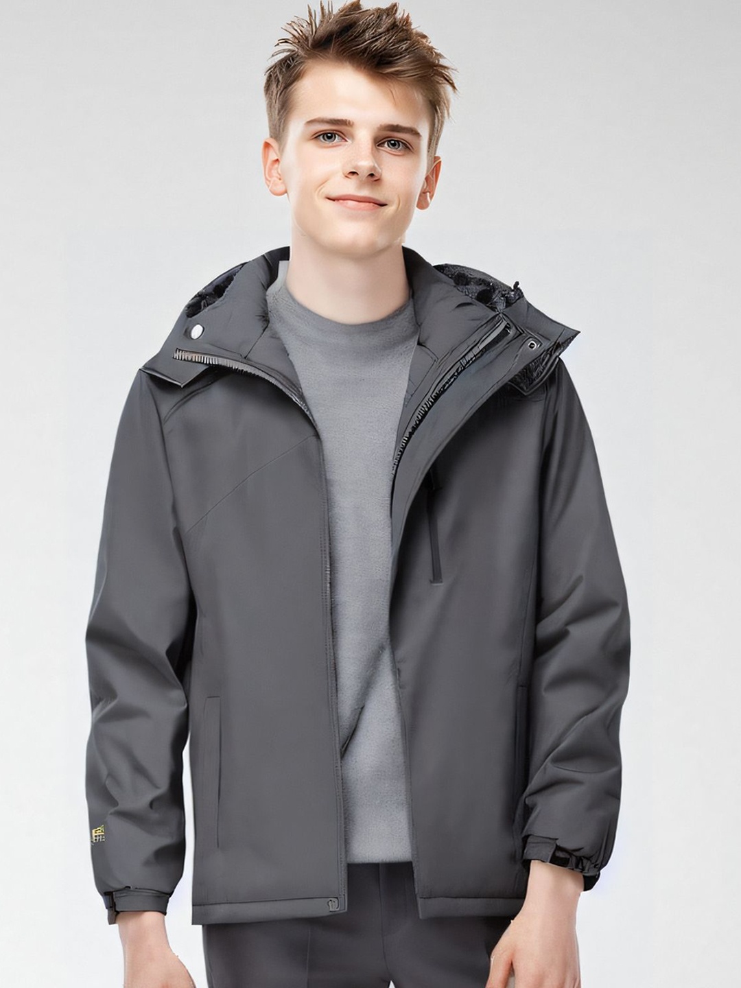 

StyleCast x Revolte Men Tailored Jacket, Grey