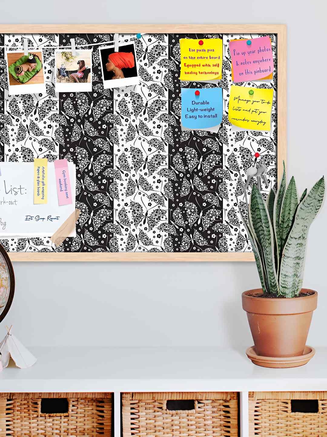 

ArtzFolio Wooden Notice Pin Board, Multi