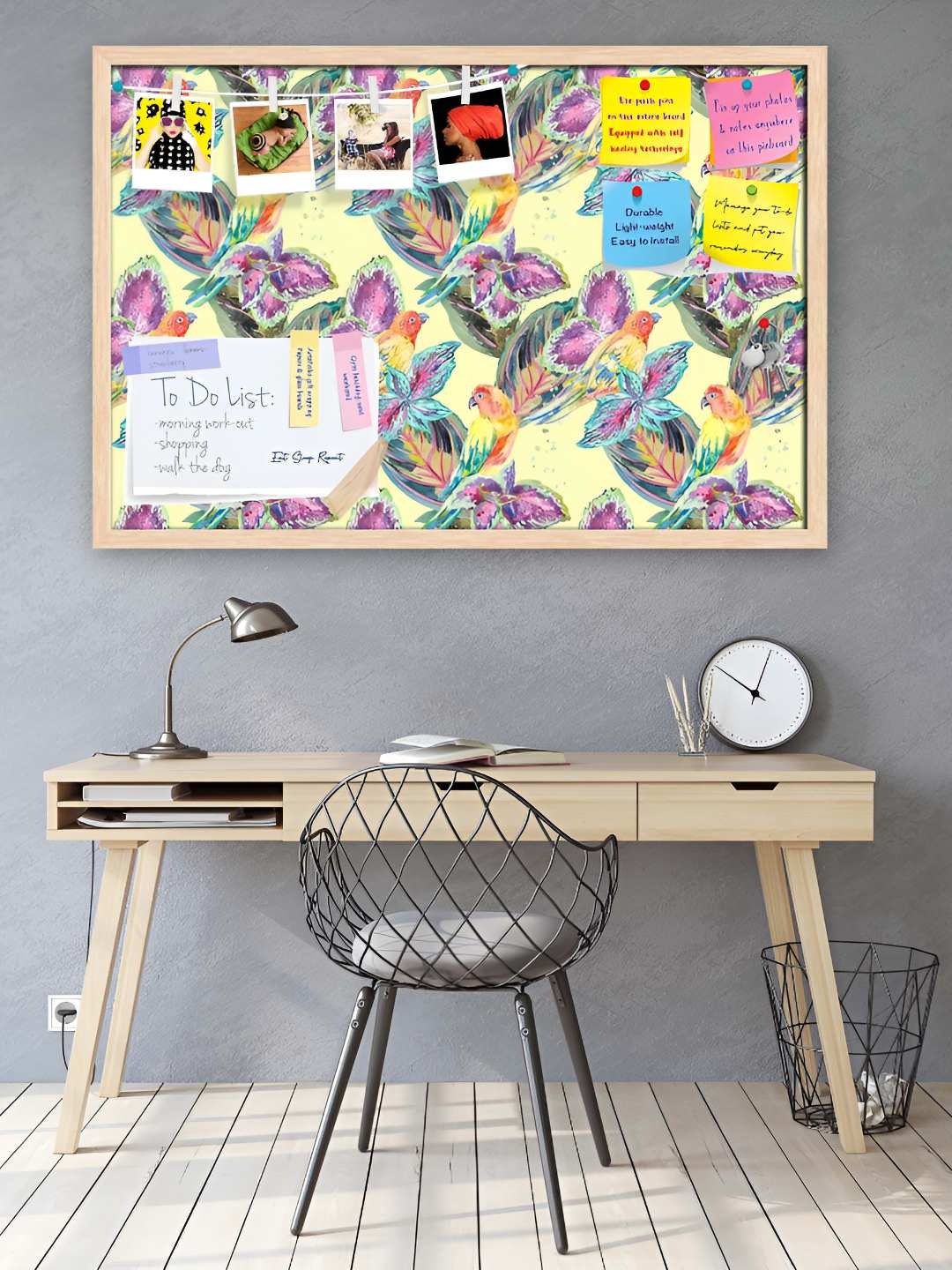 

ArtzFolio Wooden Notice Pin Board, Multi