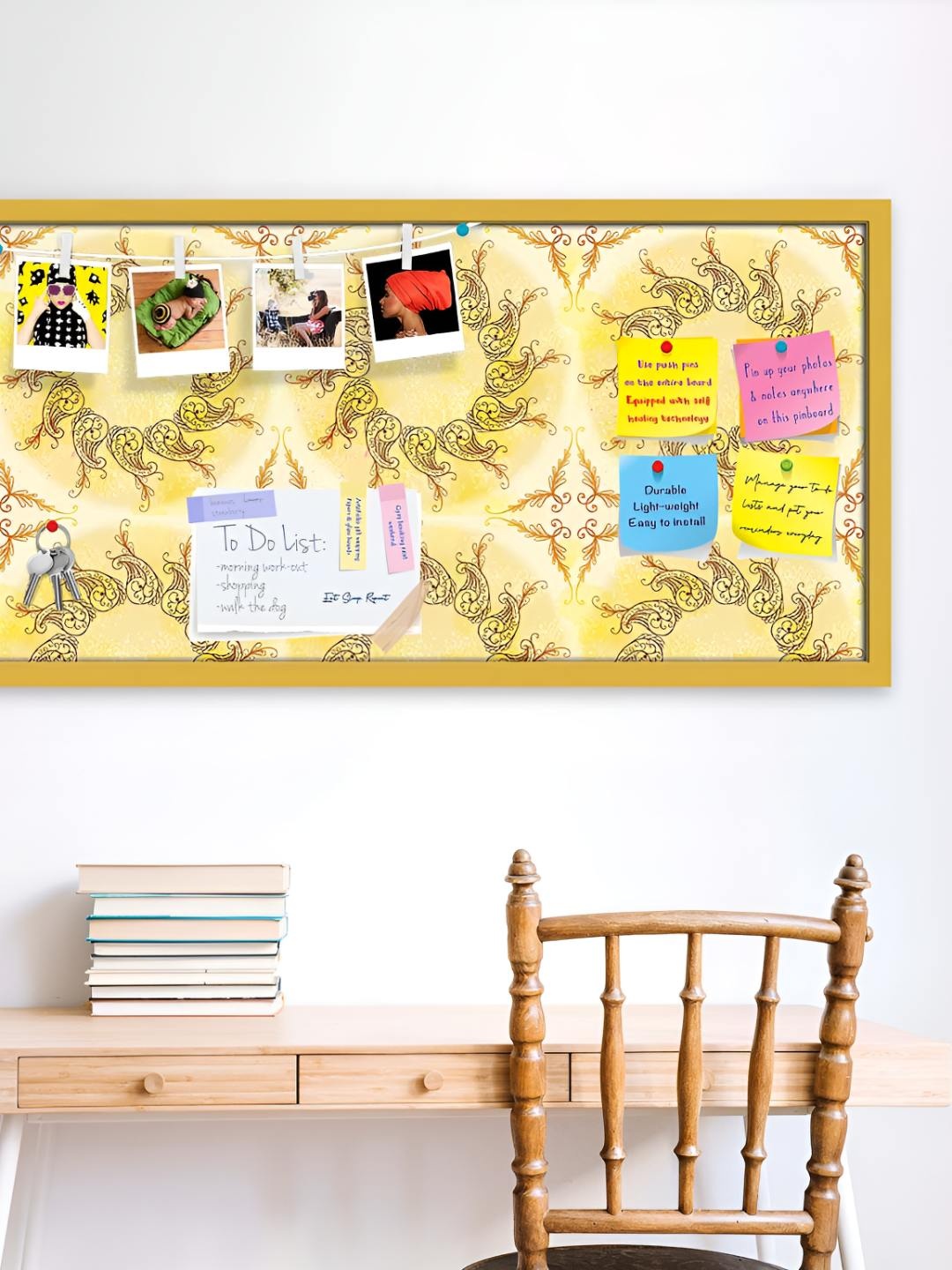 

ArtzFolio Wooden Notice Pin Board, Multi