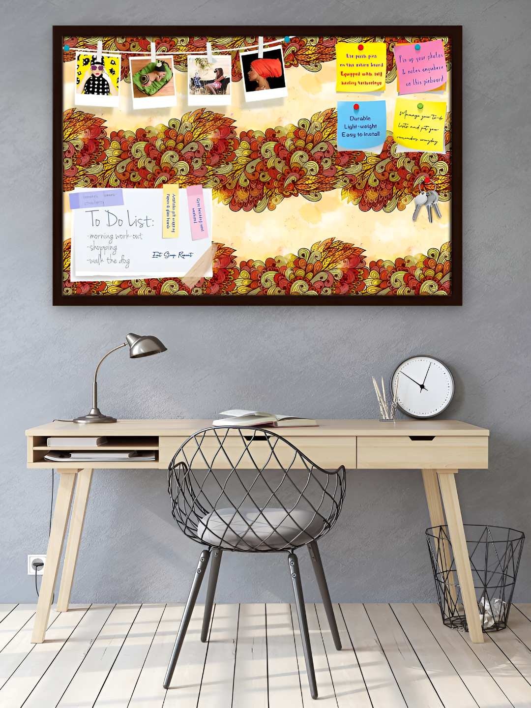 

ArtzFolio Wooden Notice Pin Board, Multi