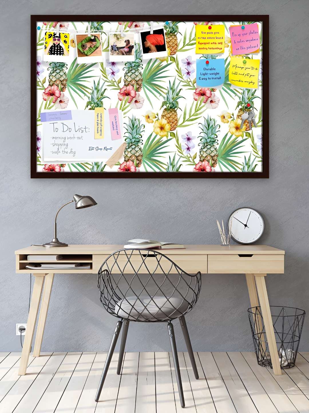 

ArtzFolio Wooden Notice Pin Board, Multi
