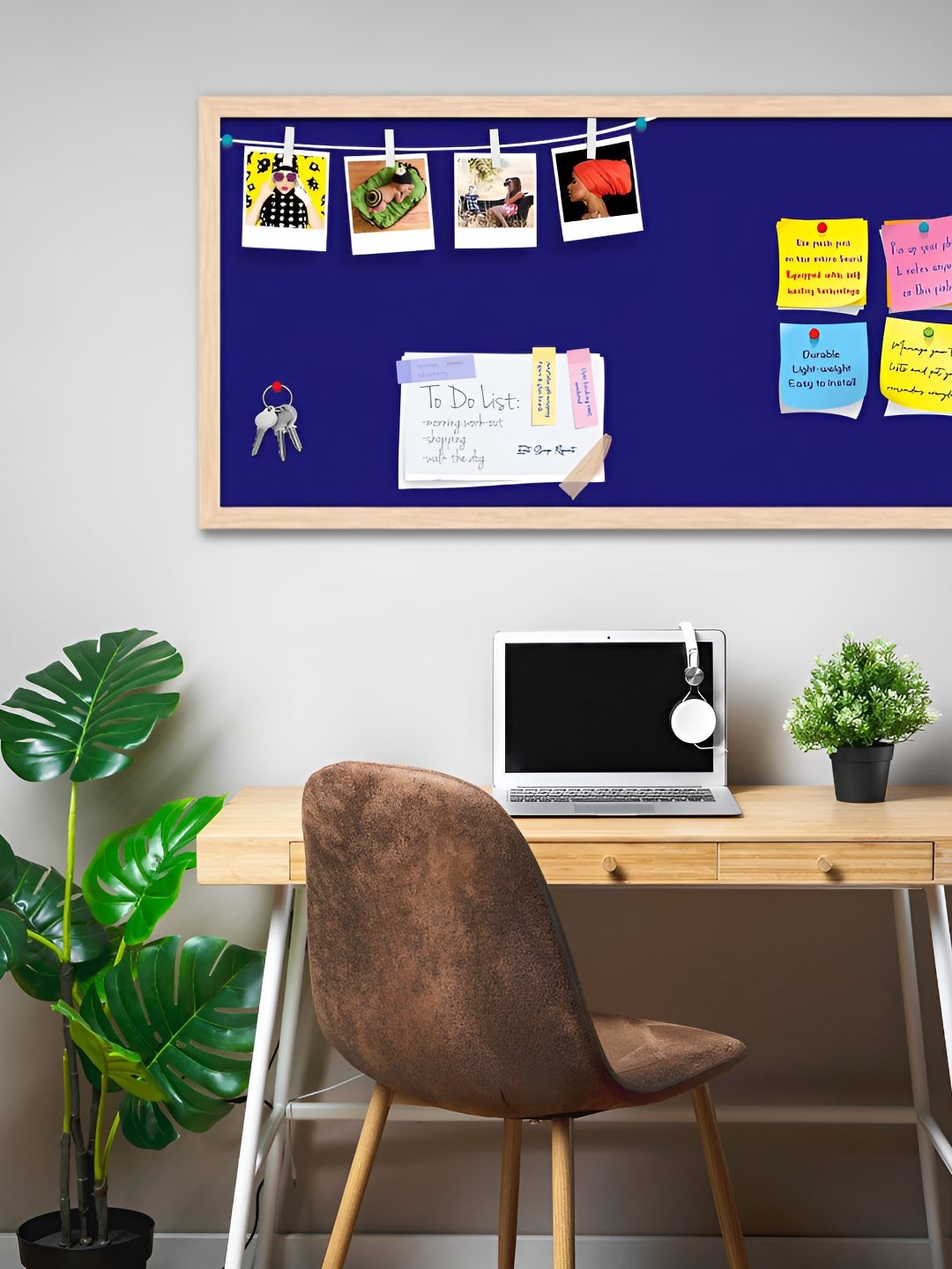 

ArtzFolio Wooden Notice Pin Board, Blue