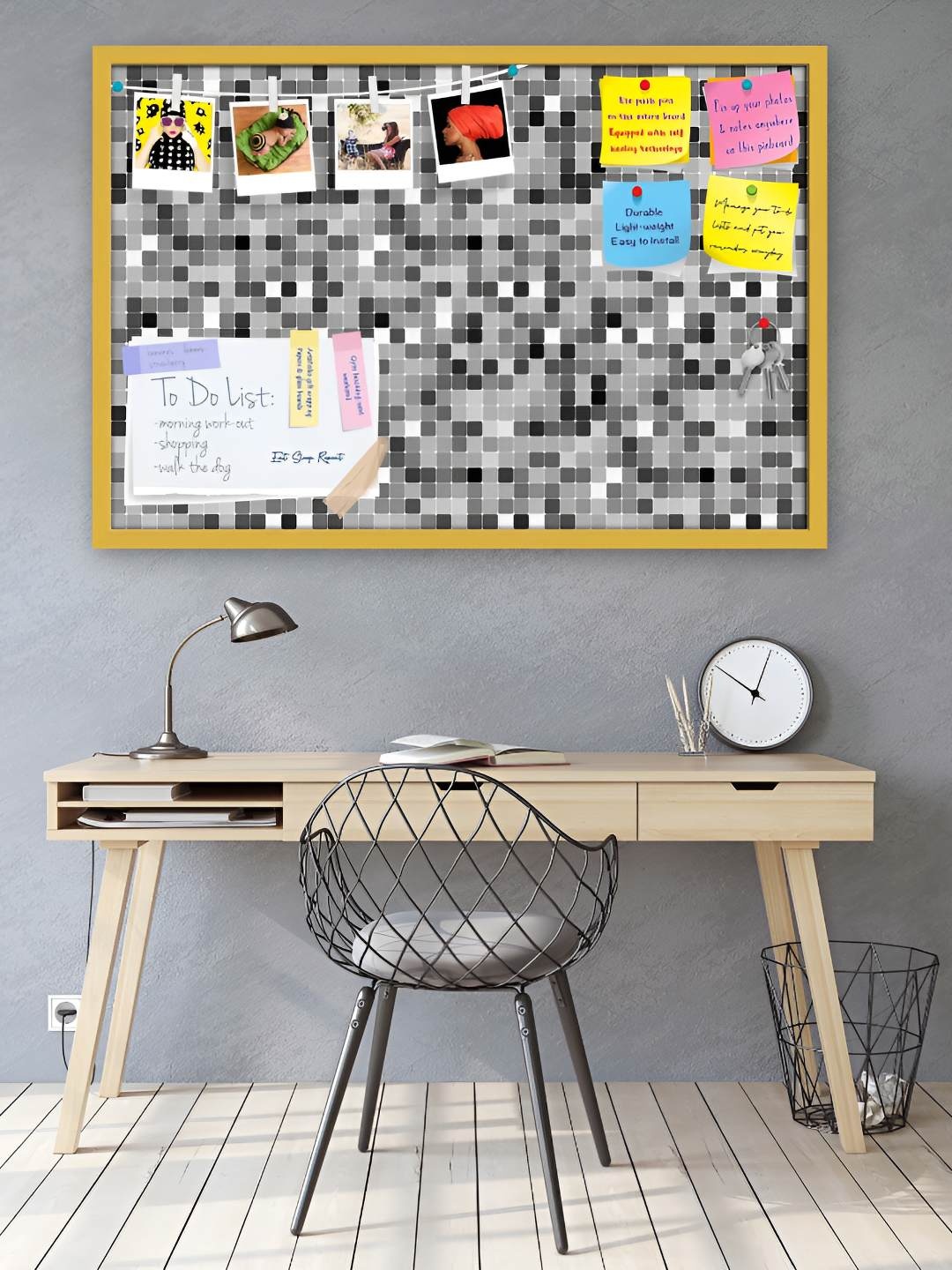 

ArtzFolio Wooden Notice Pin Board, Multi