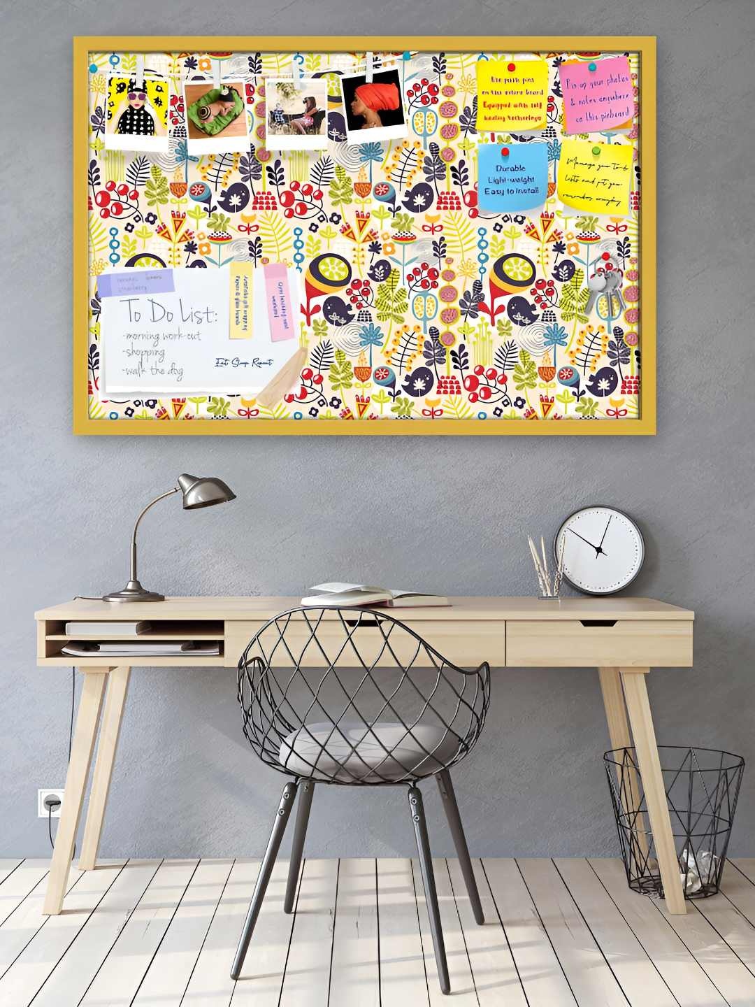 

ArtzFolio Wooden Notice Pin Board, Multi