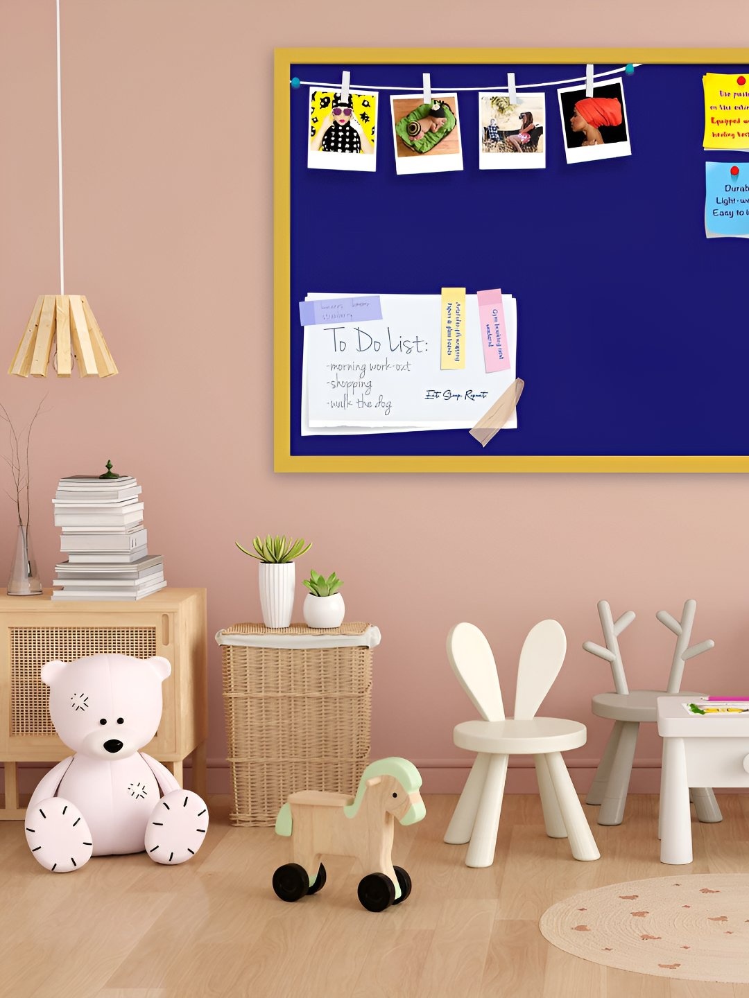 

ArtzFolio Wooden Notice Pin Board, Blue