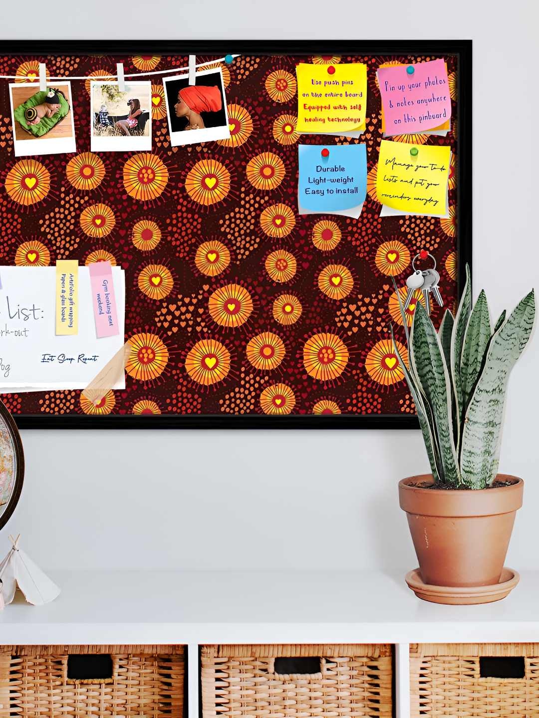 

ArtzFolio Wooden Notice Pin Board, Multi