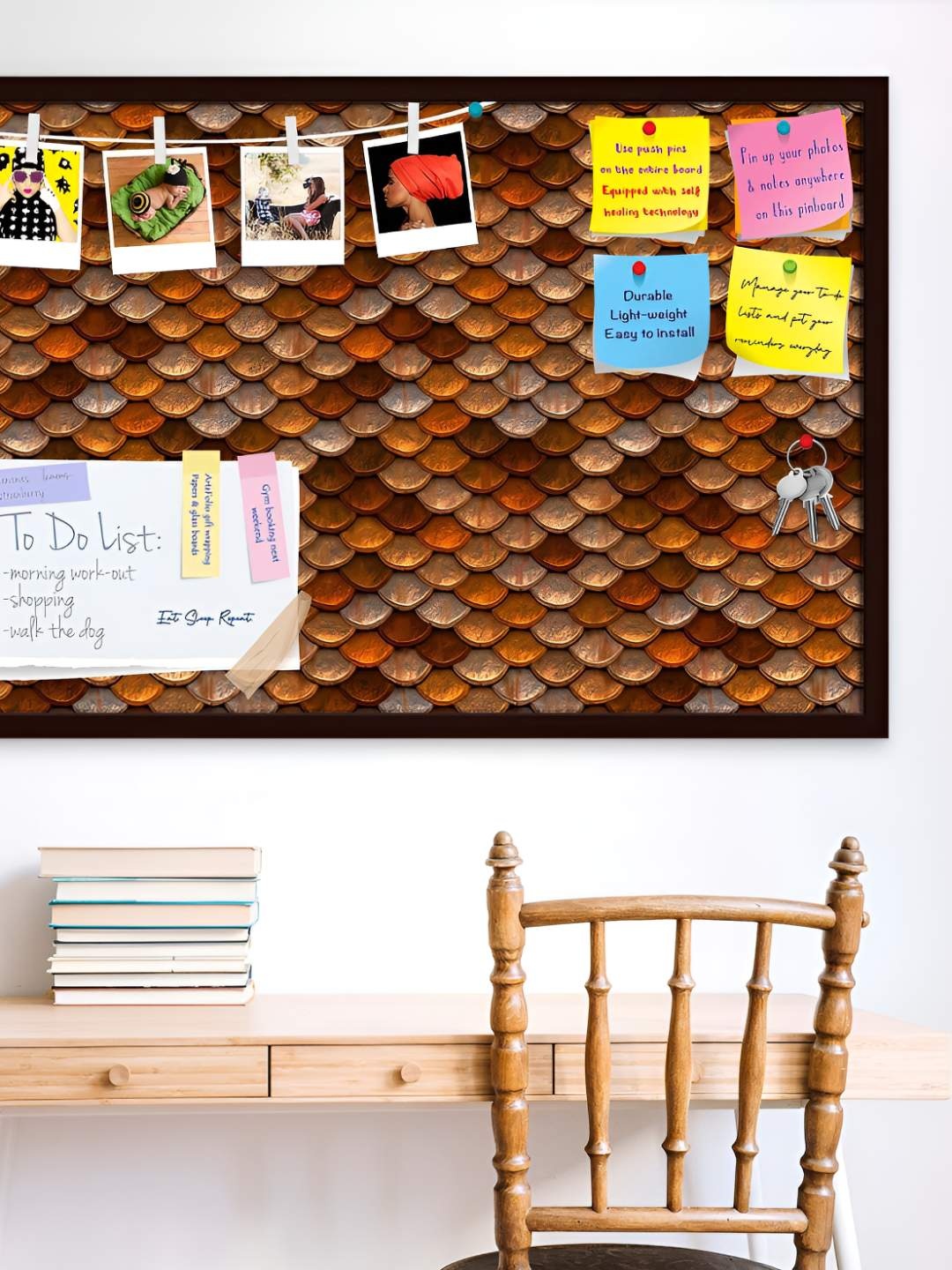 

ArtzFolio Wooden Notice Pin Board, Multi