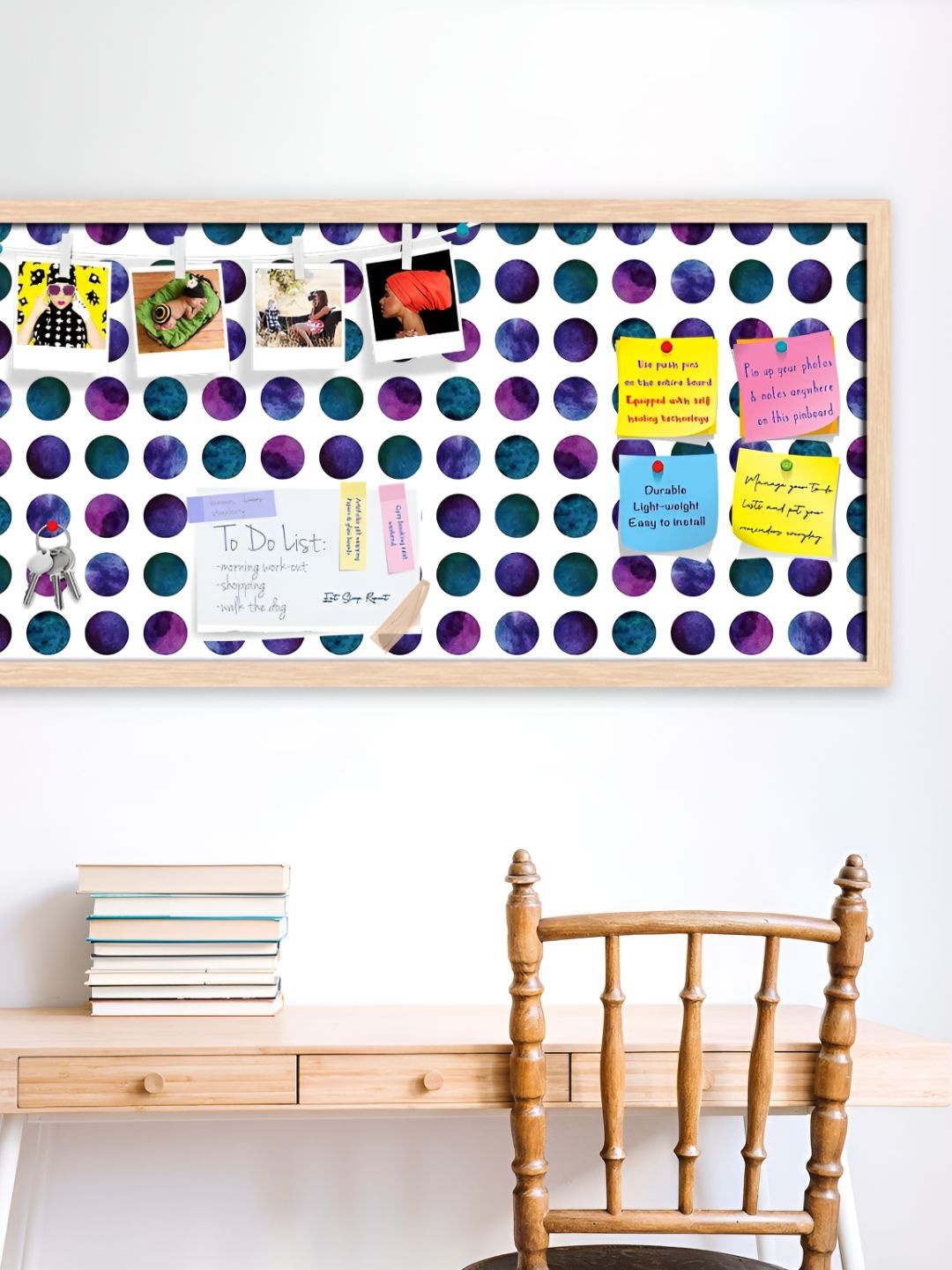 

ArtzFolio Wooden Notice Pin Board, Multi