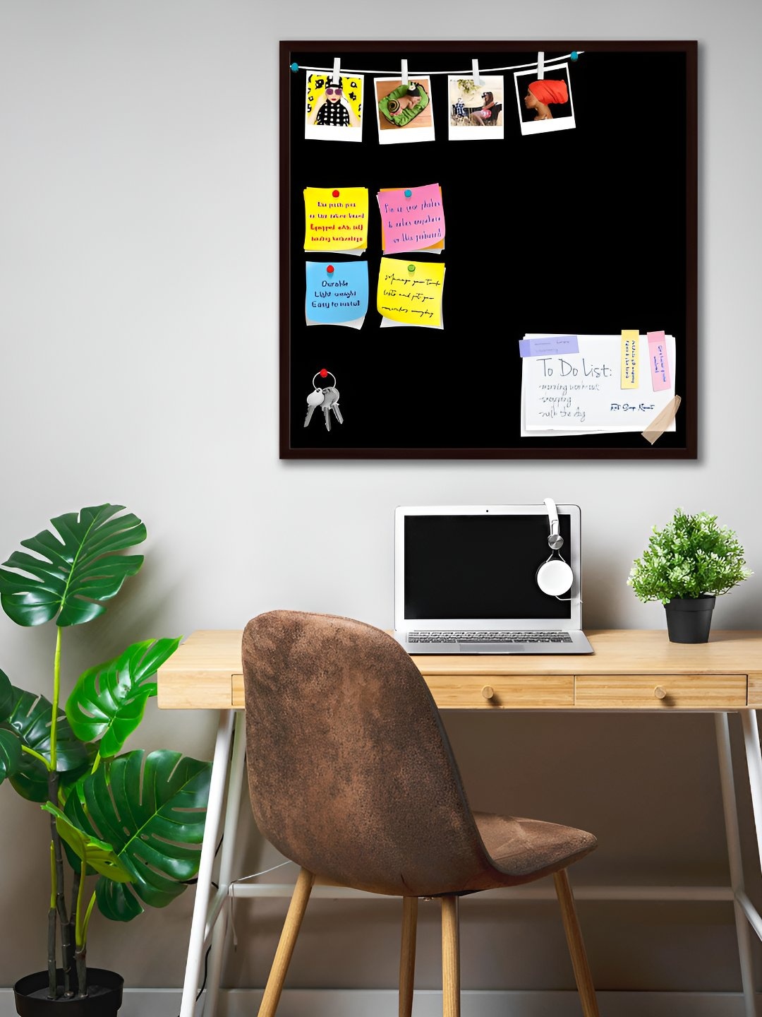 

ArtzFolio Wooden Notice Pin Board, Grey