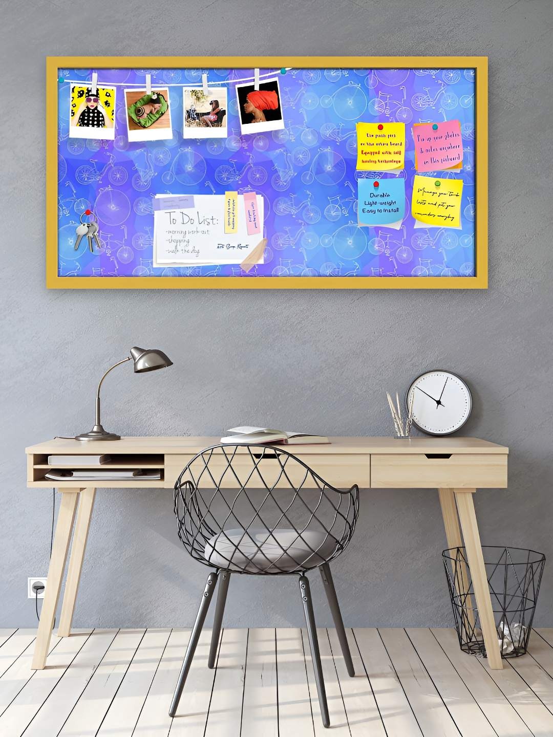 

ArtzFolio Wooden Notice Pin Board, Multi