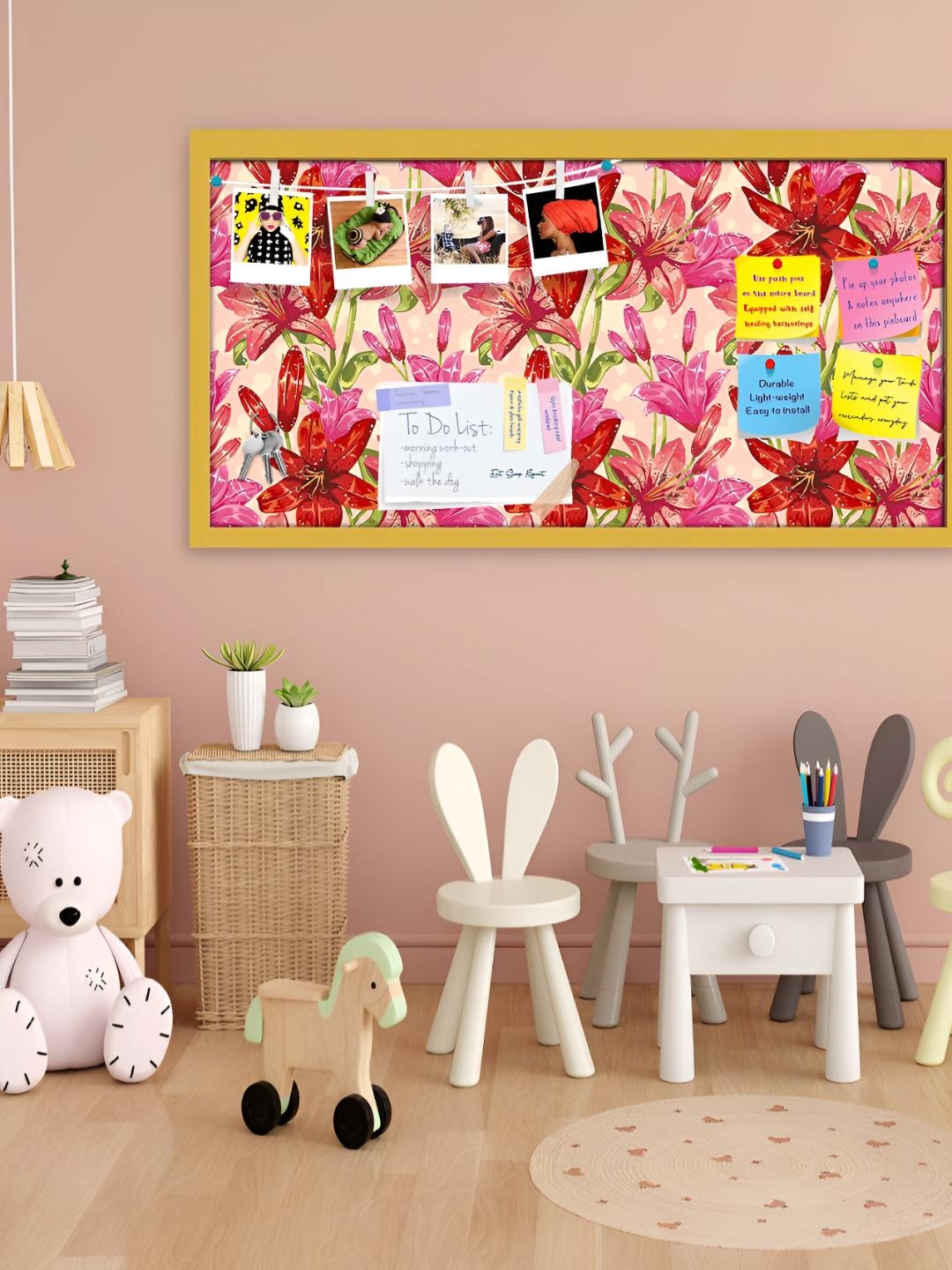 

ArtzFolio Wooden Notice Pin Board, Multi