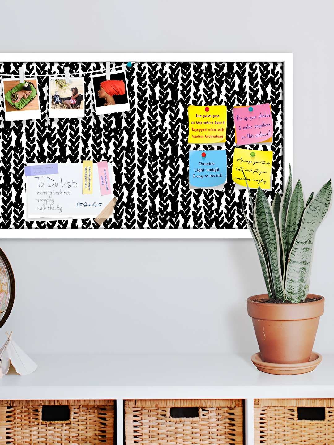 

ArtzFolio Wooden Notice Pin Board, Multi