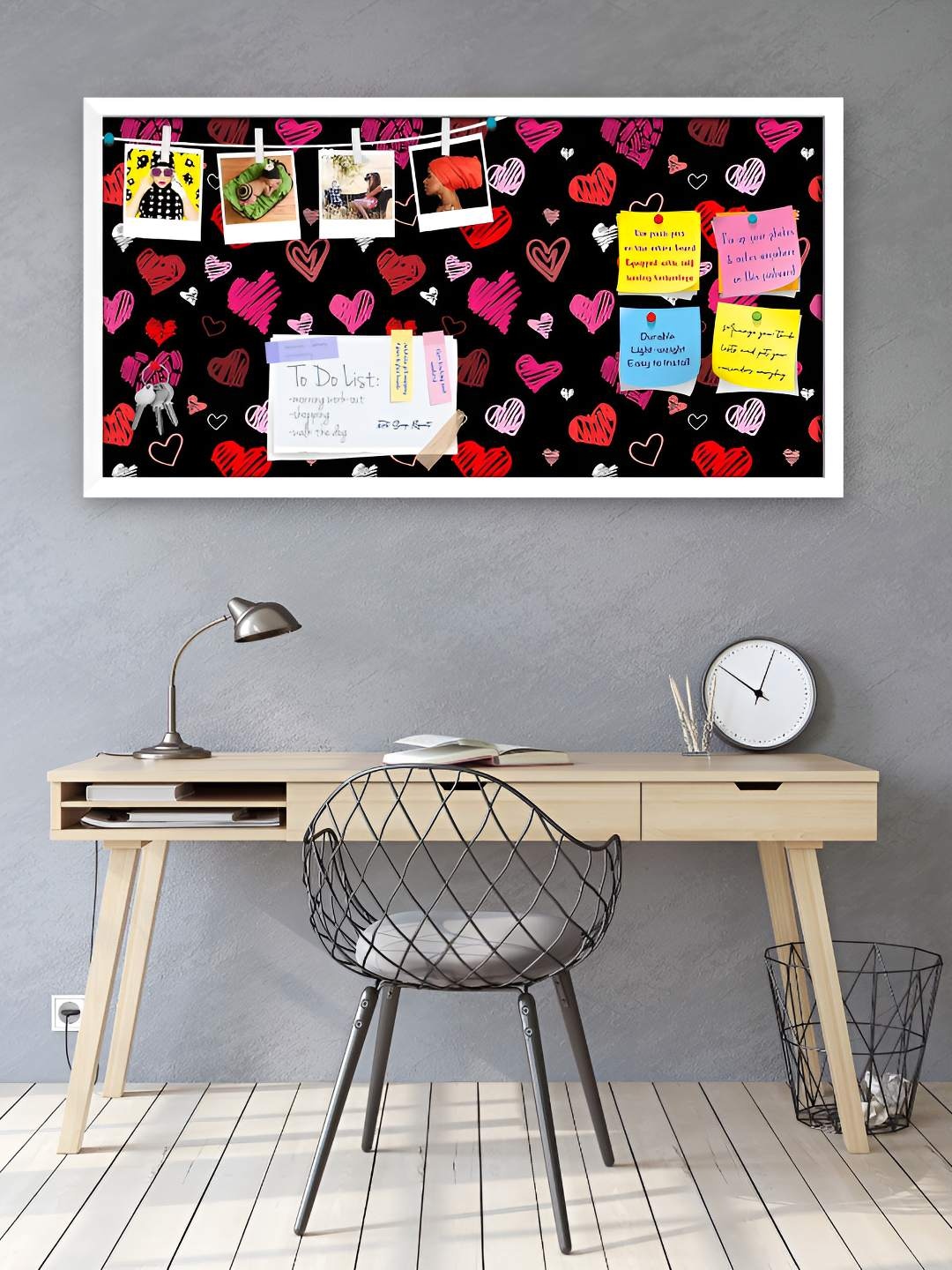 

ArtzFolio Wooden Notice Pin Board, Multi