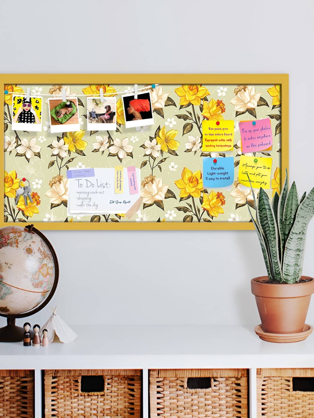 

ArtzFolio Wooden Notice Pin Board, Multi