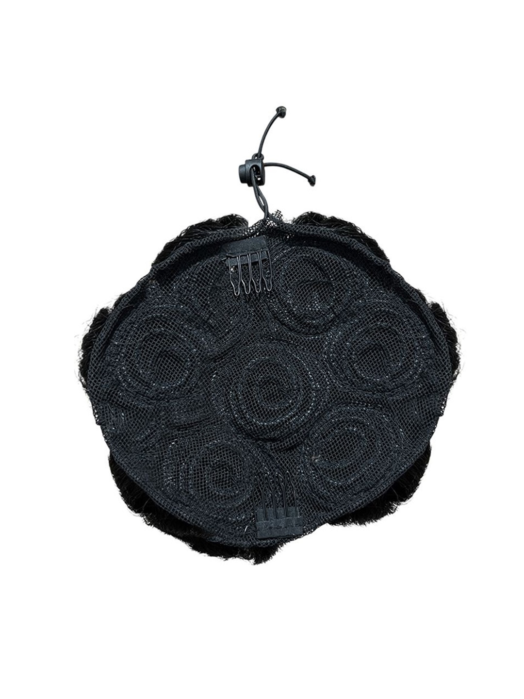 

D-Divine Clip-In Bun Synthetic Curly Hair Extension - Black