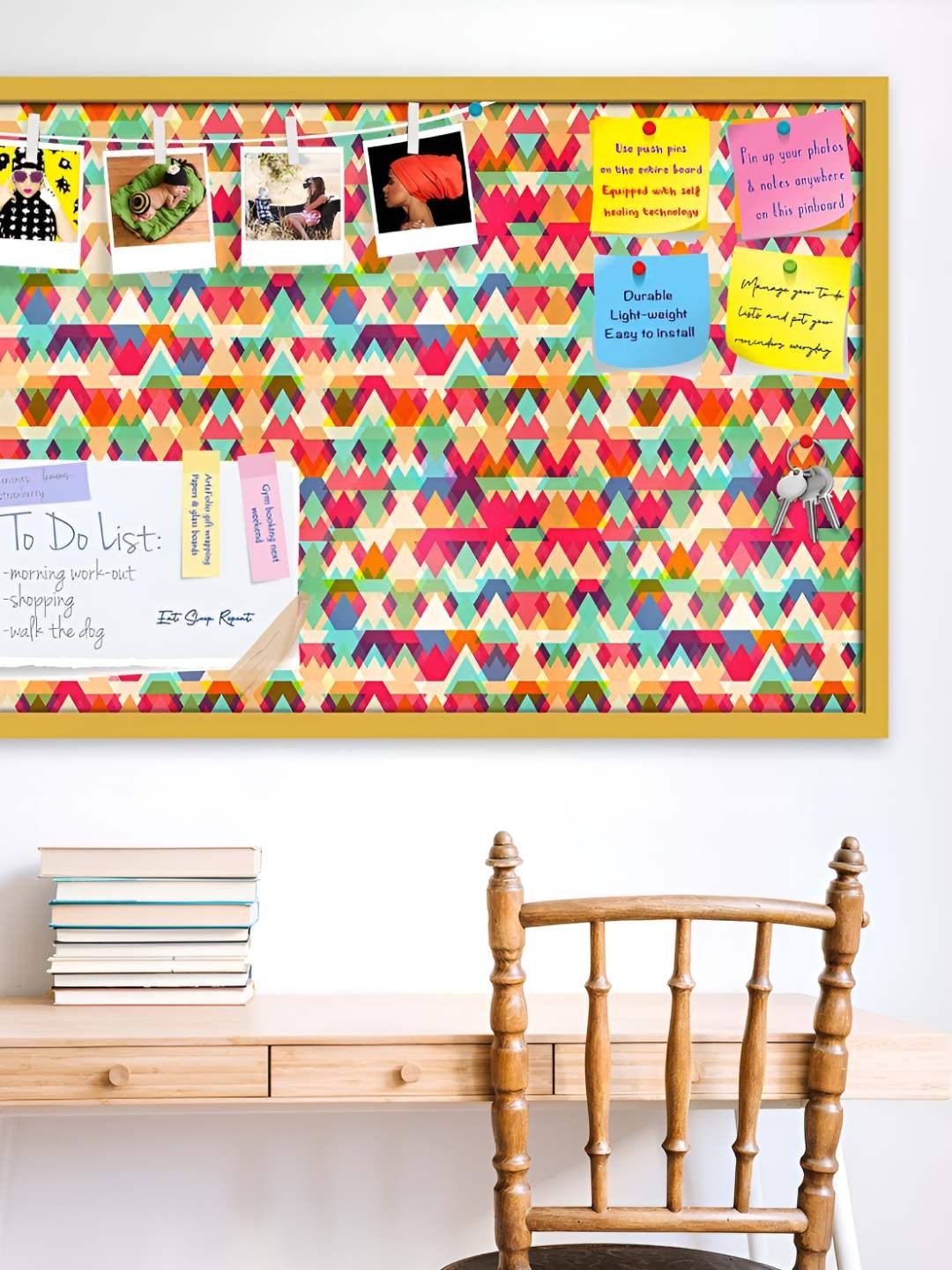 

ArtzFolio Wooden Notice Pin Board, Multi