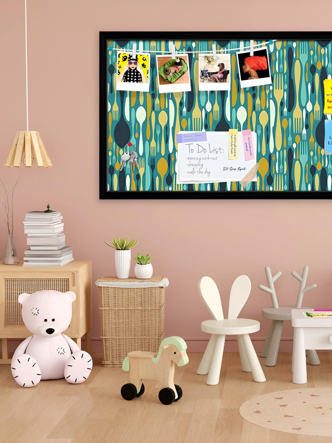 

ArtzFolio Wooden Notice Pin Board, Multi