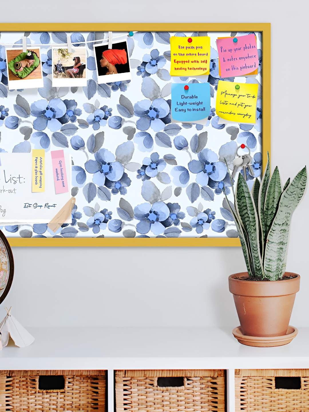 

ArtzFolio Wooden Notice Pin Board, Multi