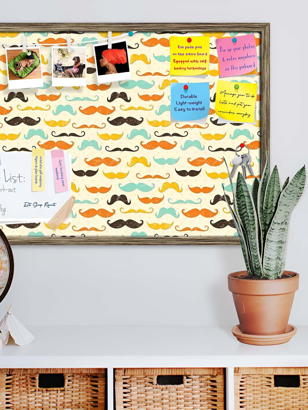 

ArtzFolio Wooden Notice Pin Board, Multi