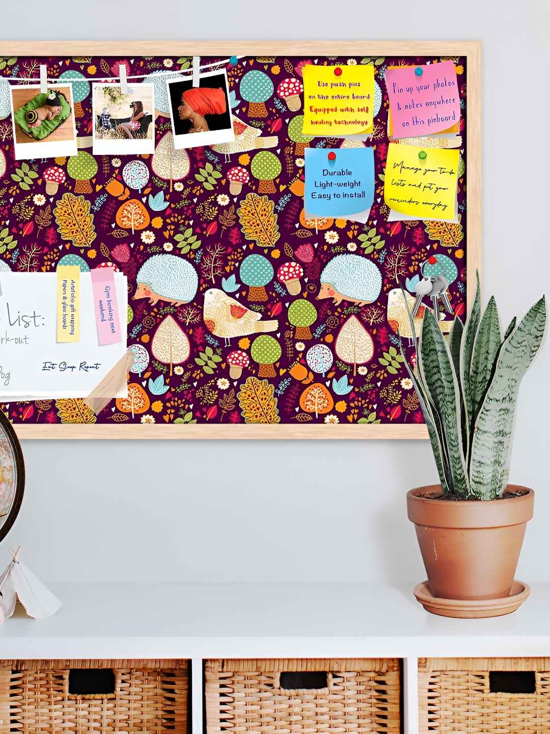 

ArtzFolio Wooden Notice Pin Board, Multi