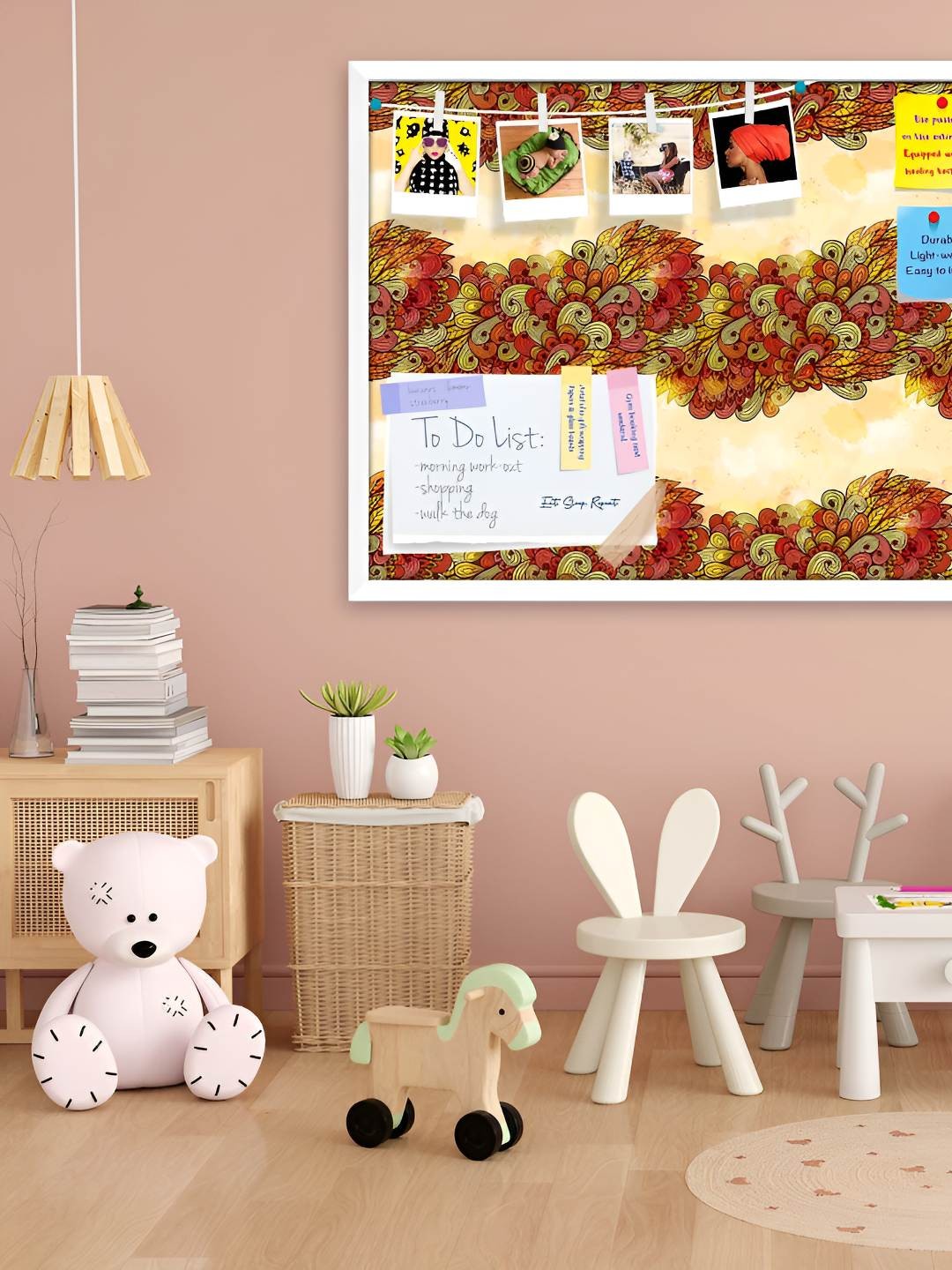 

ArtzFolio Wooden Notice Pin Board, Multi
