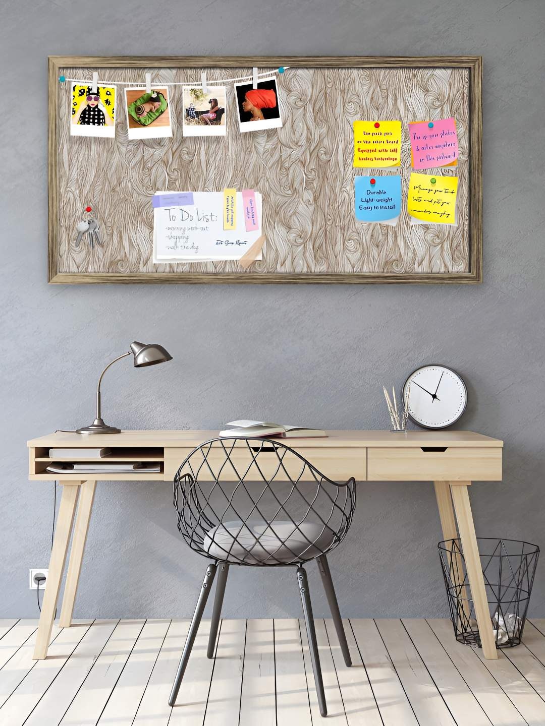 

ArtzFolio Wooden Notice Pin Board, Multi