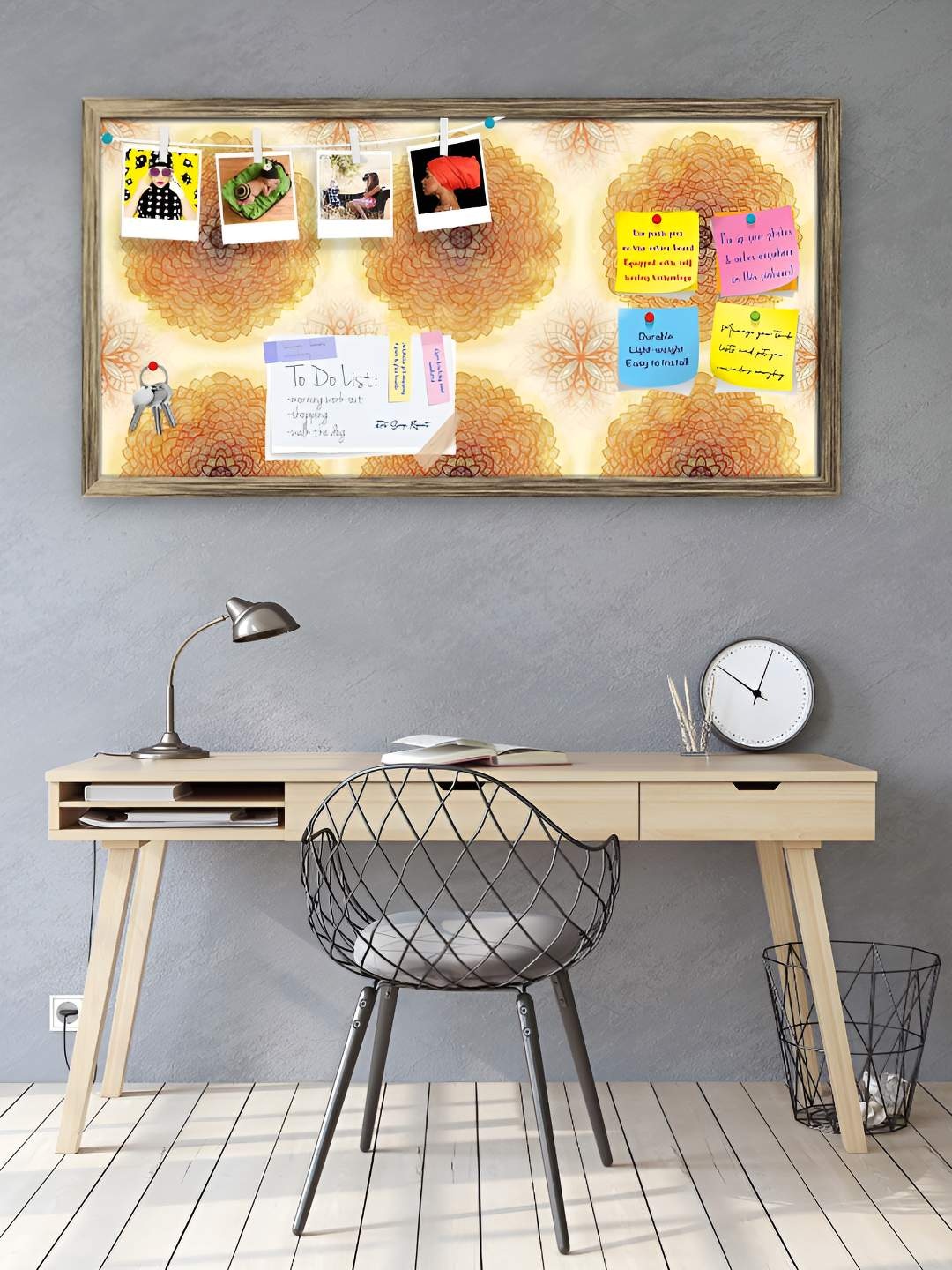 

ArtzFolio Wooden Notice Pin Board, Multi