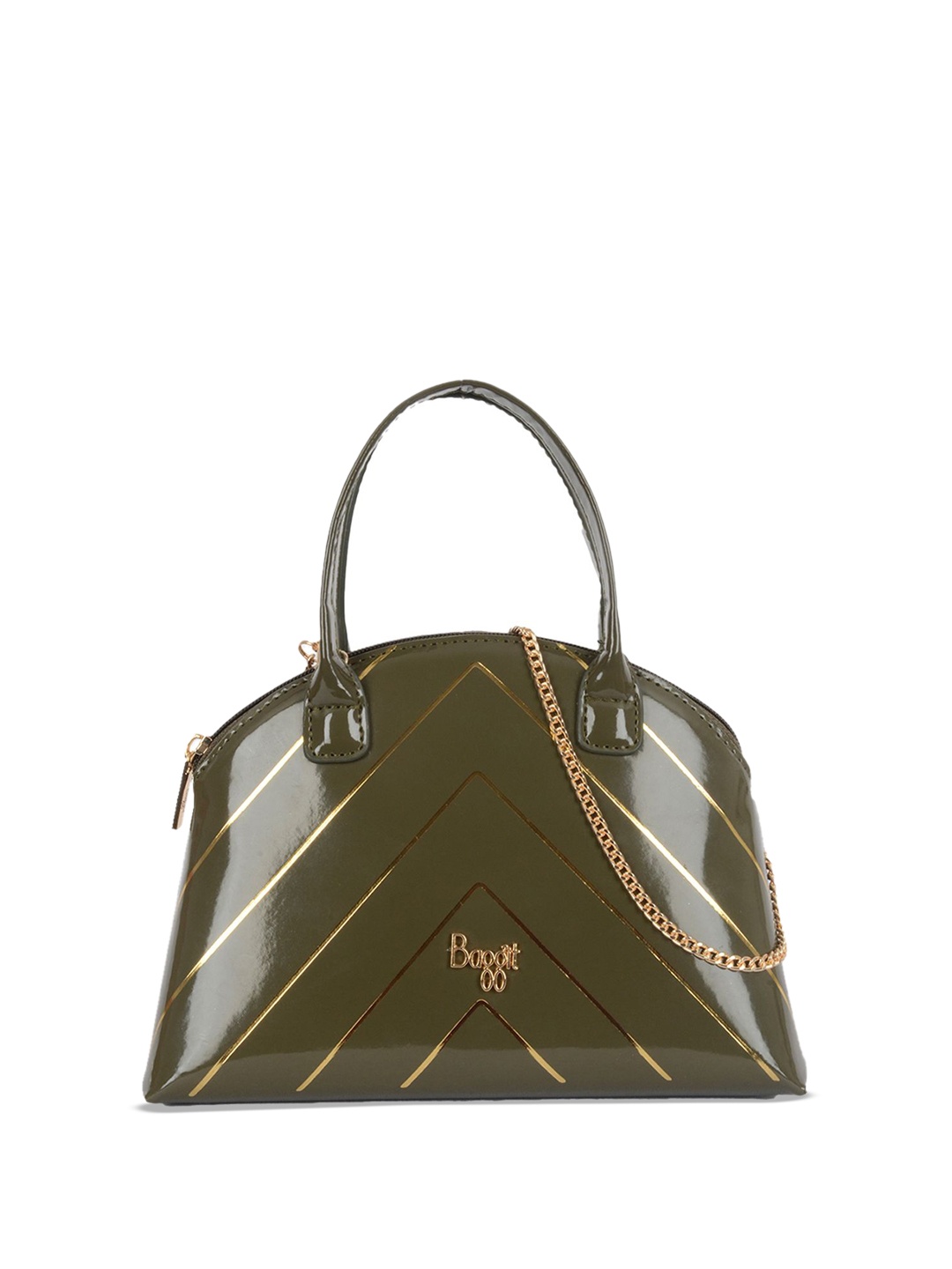 

Baggit PU Oversized Shopper Sling Bag, Green