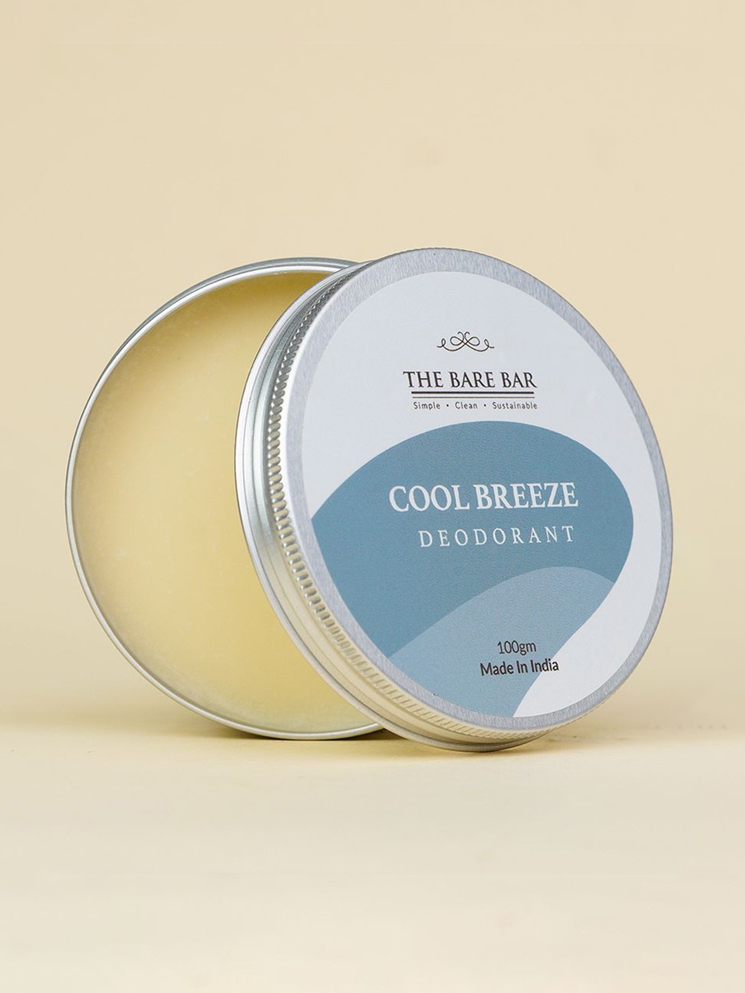 

The Bare Bar Cool Breeze Deodorant - 100 g, Cream